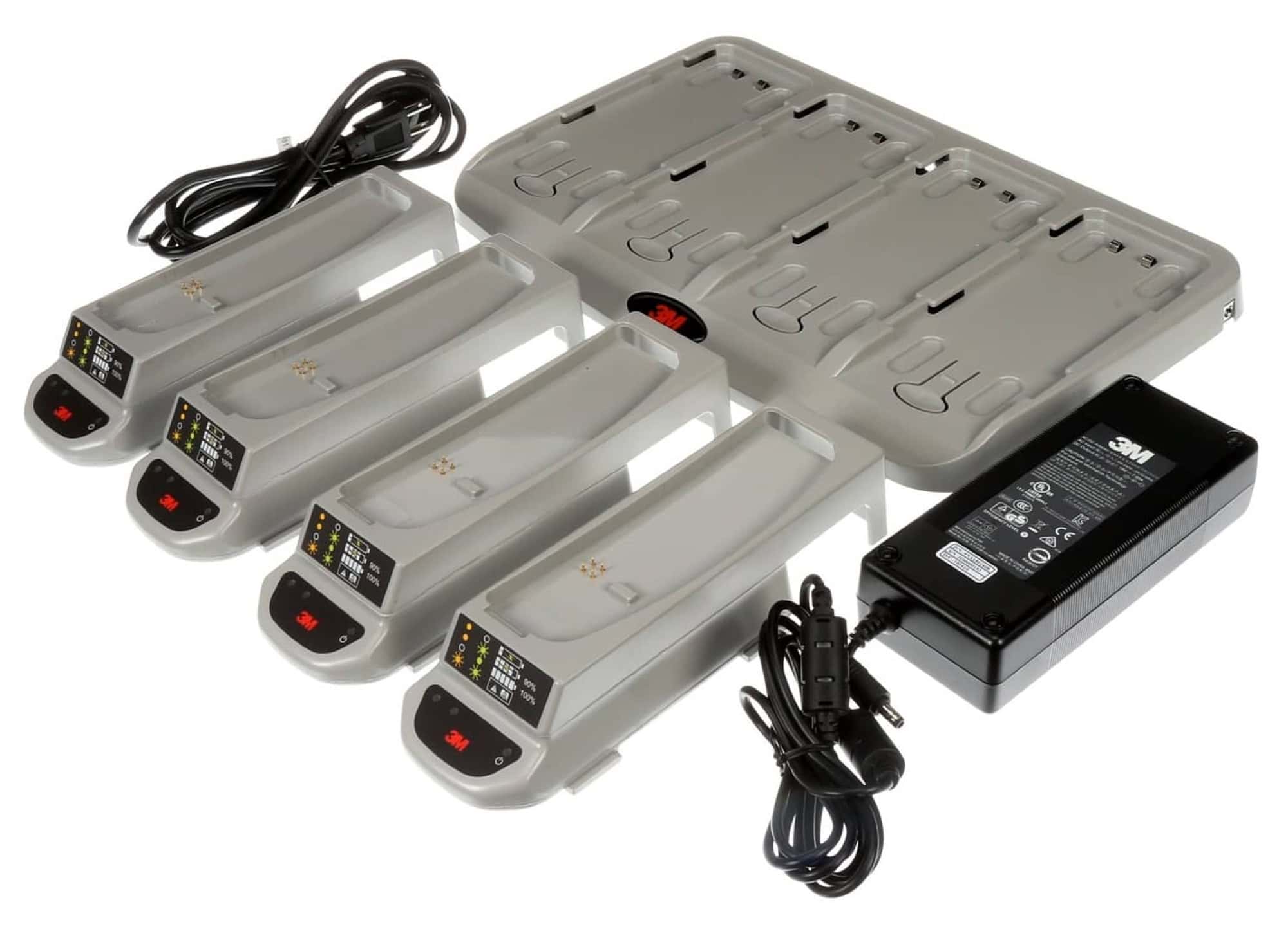 3M™ Versaflo™ TR-344, Batterieladegerät mit vier Stationen für TR-300+