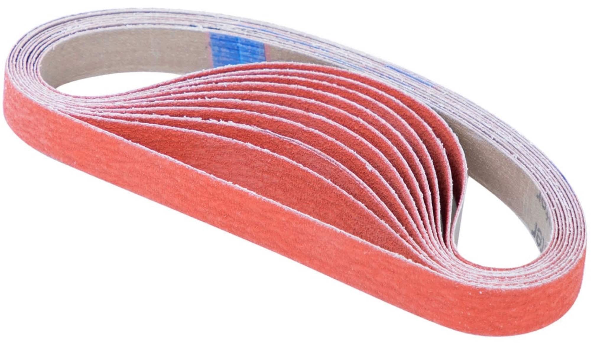 Mirka® Feilenbänder CER 5G401T0180, 13 mm x 457 mm, C, P80, Y-Polyester, Universal Schleifband mit Präzisions-Keramikkorn, Für Oberflächenbearbeitung