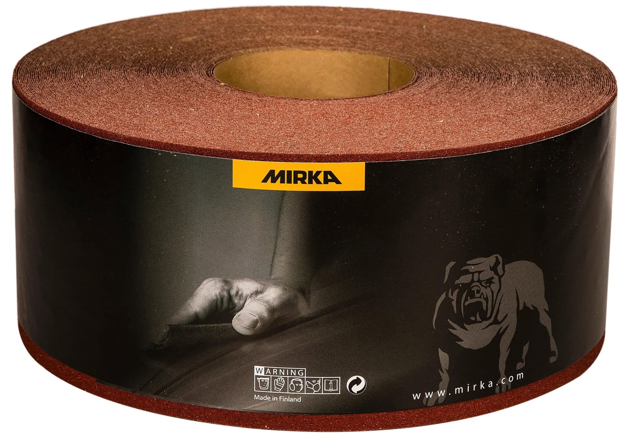 Mirka® Hiolit JF Schleifrolle 5F51000180, 100 mm x 50 m, P80, Ohne Haftung, Aluminiumkorn