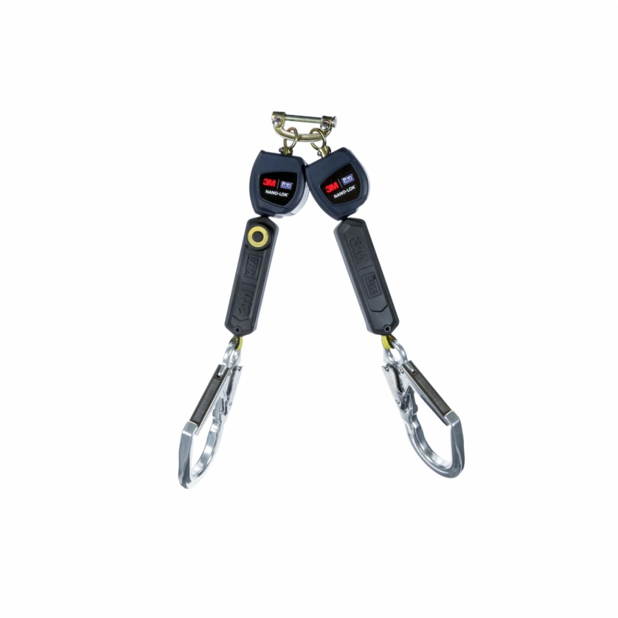 3M™ DBI-SALA® Nano-Lok™ Höhensicherungsgerät mit Gurtband 3101298, 1.94 m, Doppelstrang, Zur Reduktion von Fallhöhe und der auf den Anwender einwirkenden Kräfte