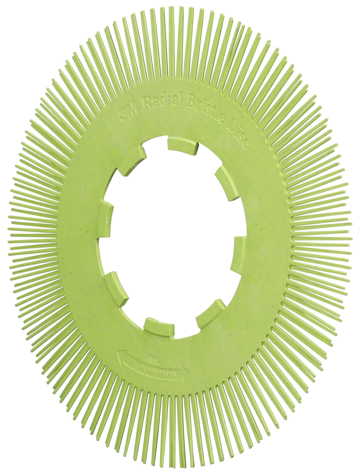 Preview: 3M™ Scotch-Brite™ Präzisions Radialborstenbürste Einzelsegmente PN-RB 7100374912, Ø 200 mm, 50+, Typ S (Gerade Borsten), Ohne Adapter, Grün, 6.000 U./Min., Für Reinigungs- und Entgratungsarbeiten