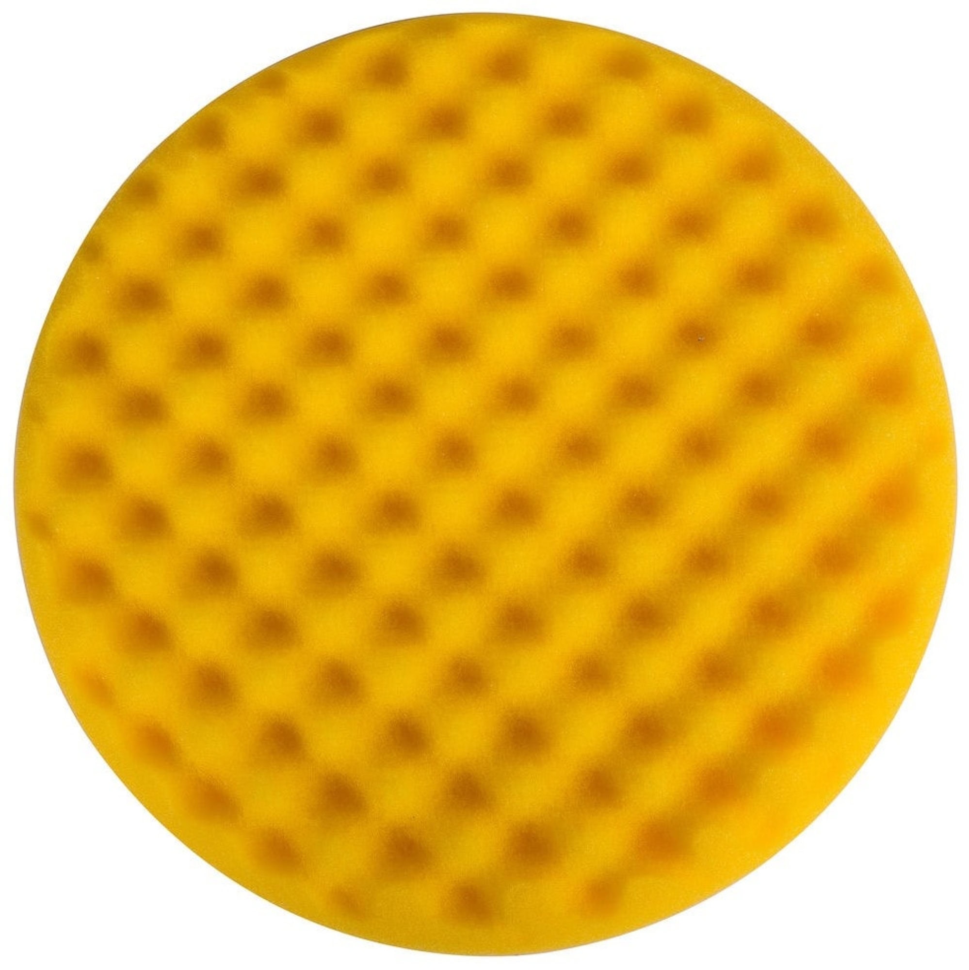 Mirka® Schaumstoffpad PRO 7993415021, Ø 150 mm, Medium, Gewaffelt, Kletthaftend, Gelb, Polierpad, Für Finish- und Polierarbeiten