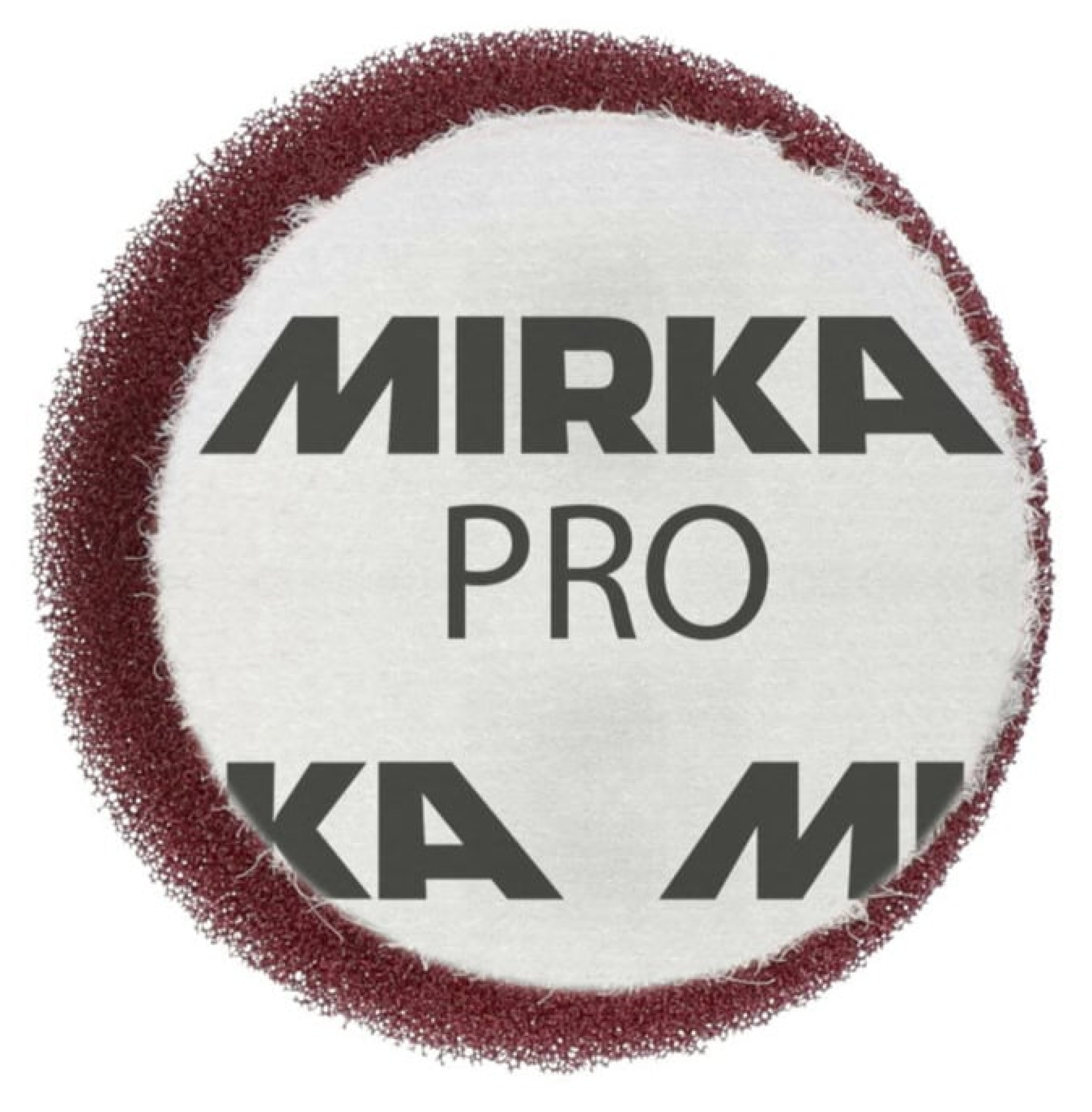 Preview: Mirka® Polierpad 7993924011, Ø 40 mm, Dicke: 15 mm, Medium, Kletthaftend, Rot, Für enge Stellen