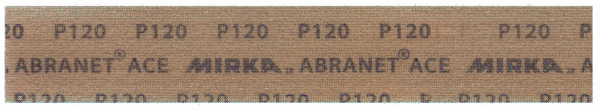 Mirka® Abranet Ace AC15105080, Ø 70 mm x 420 mm, P80, Gitternetz, Kletthaftend, PA Gitternetz Schleifstreifen mit Aluminiumkorn