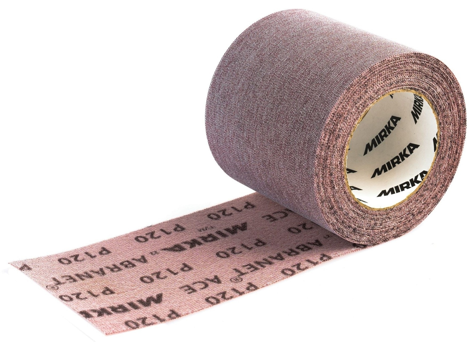 Preview: Mirka® Abranet Ace AC5BY001153R, Ø 115 mm x 10 m, P150, Gitternetz, Kletthaftend, PA Gitternetz Schleifrollen mit Keramikkorn