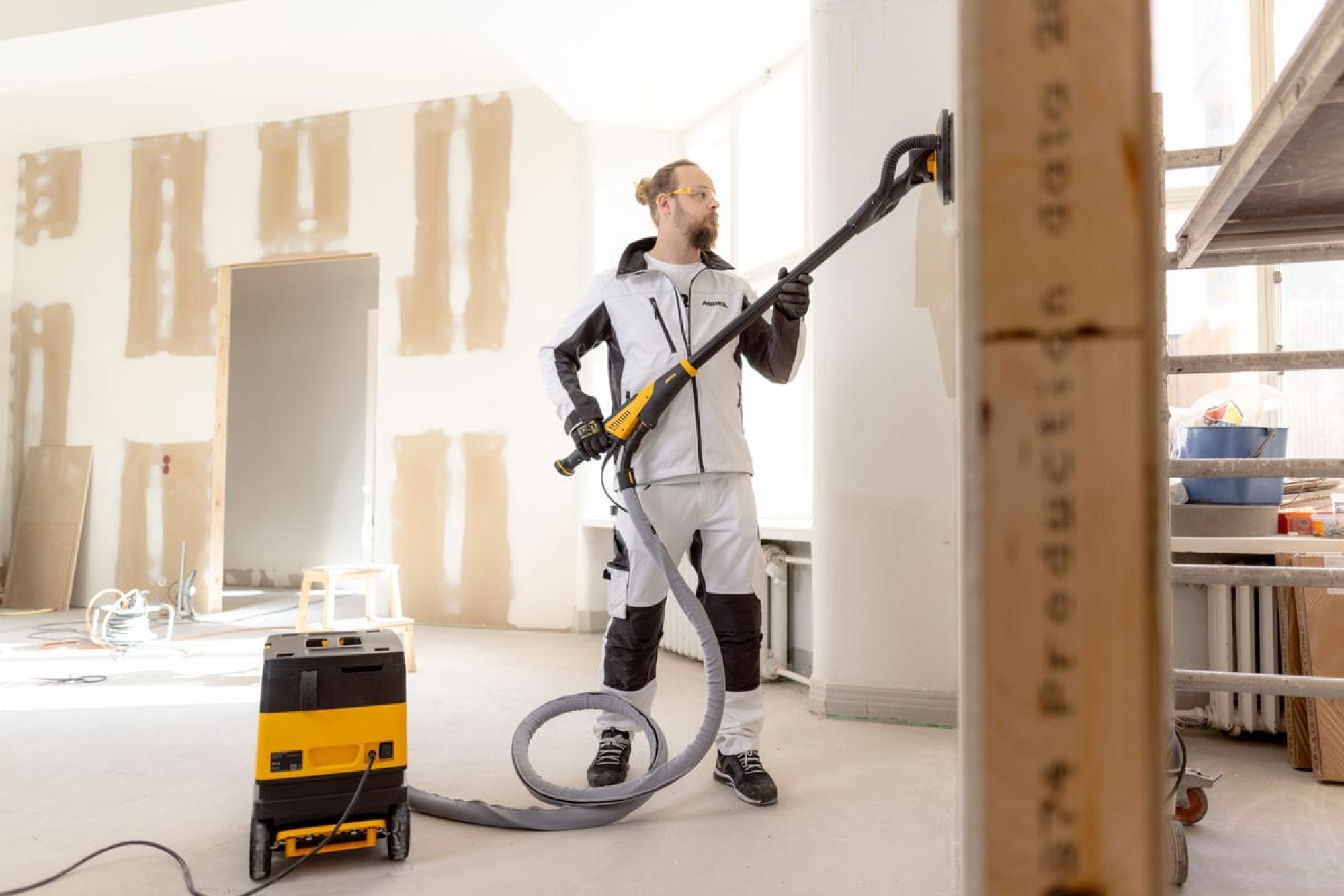 Mirka® Abranet Yellow AY22302025, Ø 225 mm, Fein, P220, Gitternetz, Kletthaftend, PA Gitternetz Schleifscheibe mit Aluminiumkorn
