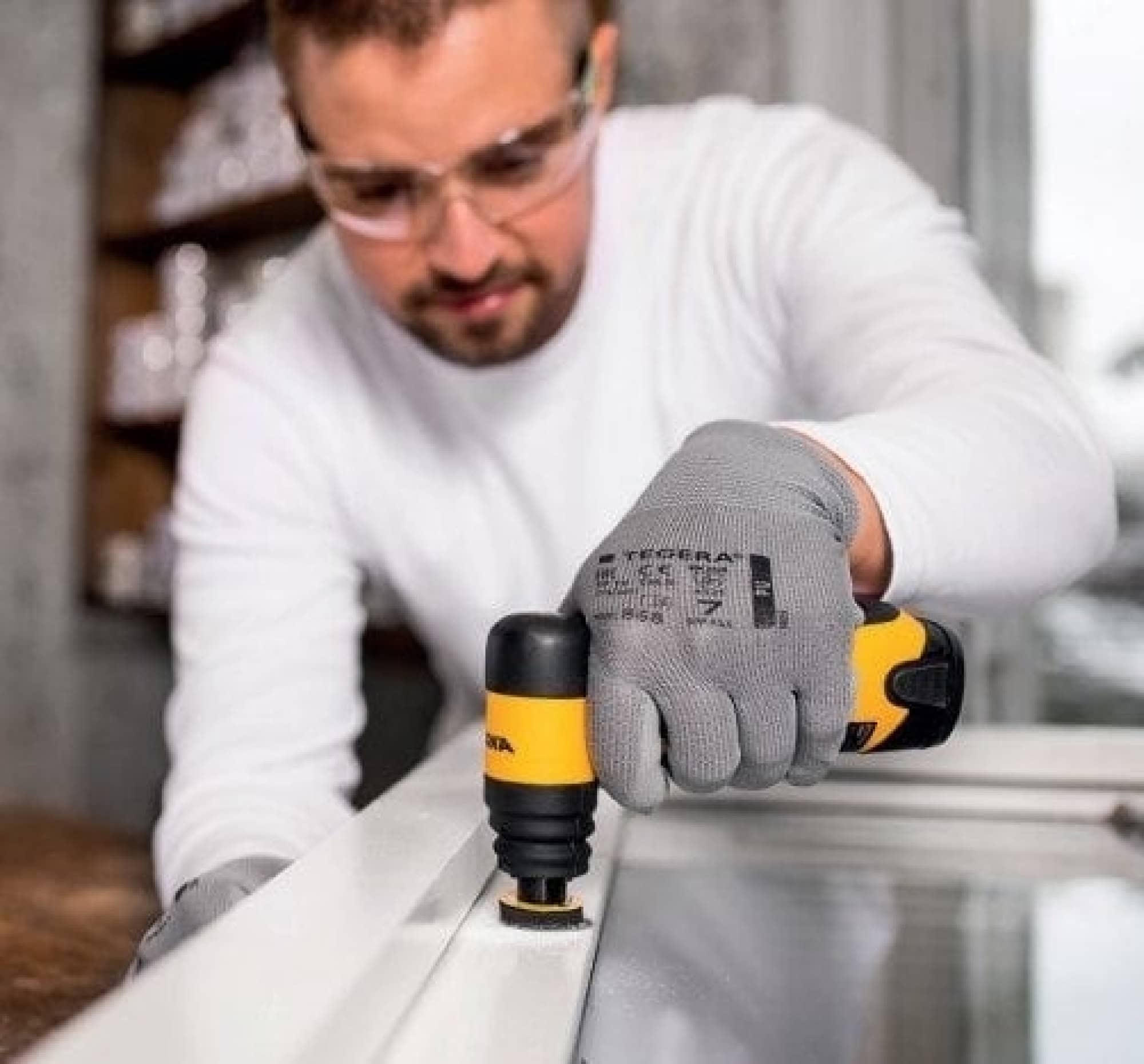 Mirka® 8991230312WB, Akku Blütenschleifer AOS-B 130NV, Ø 32 mm, 3 mm Schleifhub, Quick Lock Gewinde, Ohne Absaugung, Ohne Akku & Ladegerät