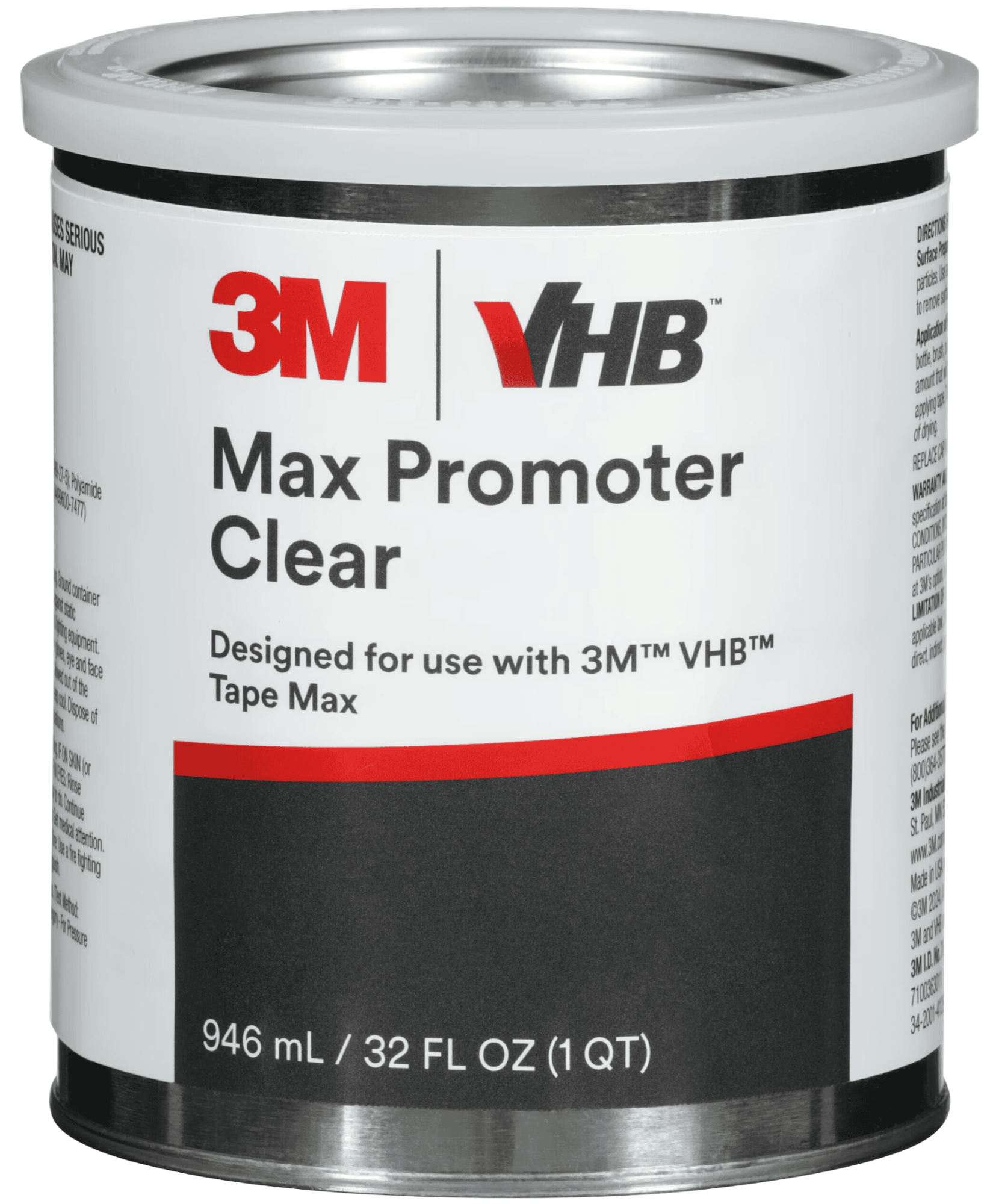 3M™ VHB™ MAX Haftvermittler VHBMAX3785, 3,785 Liter, Transparent, Für VHB™ MAX Klebebänder zur Verbesserung der Klebeleistung