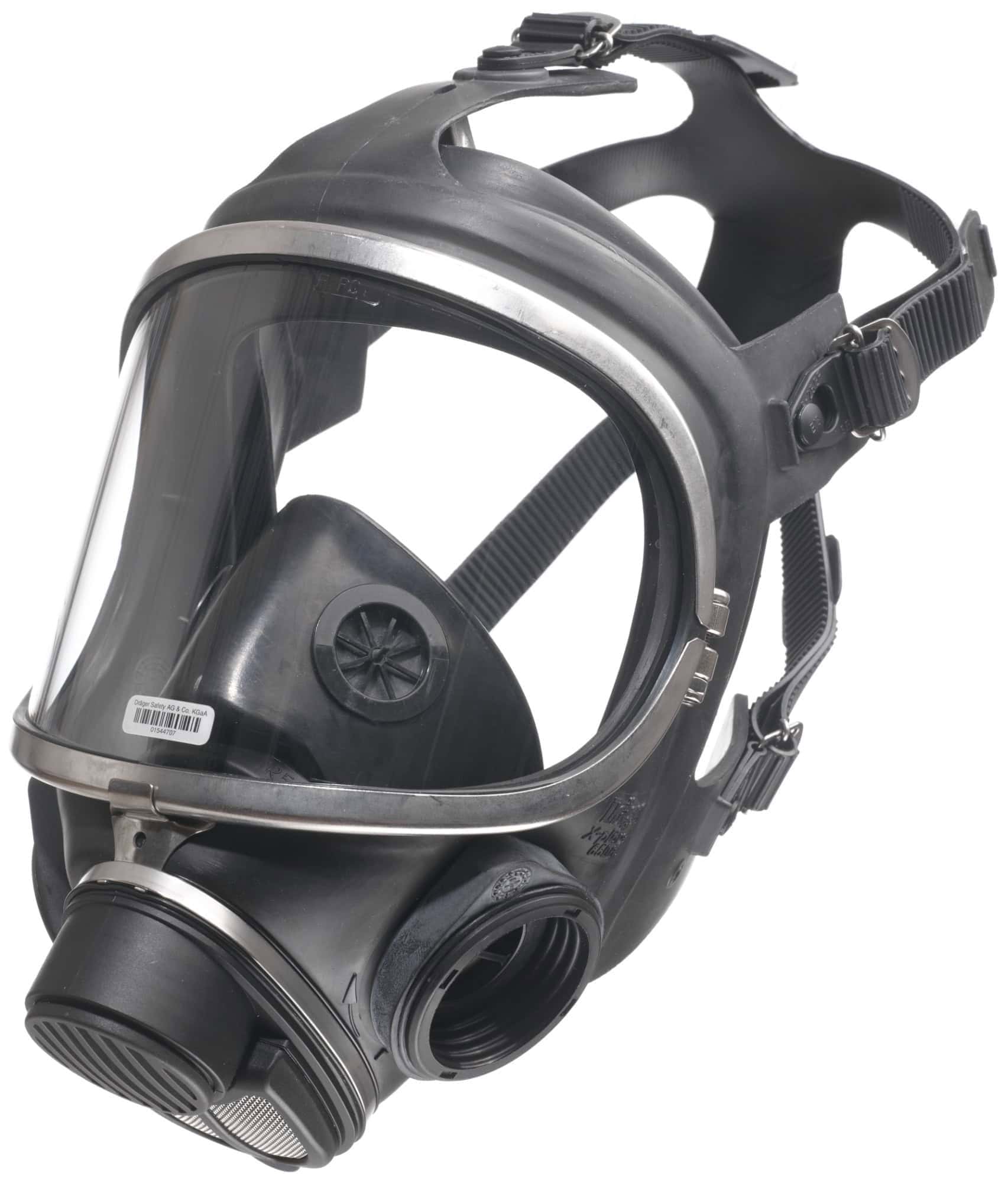 Dräger® X-plore® 6530 Gasmaske / Vollmaske R58160, Universalgröße, Schlagfeste Polycarbonat Sichtscheibe, EPDM Maskenkörper, Edelstahlrahmen, Seitlicher RD40 Filteranschluss [NATO Standard], Für Industrieeinsatz