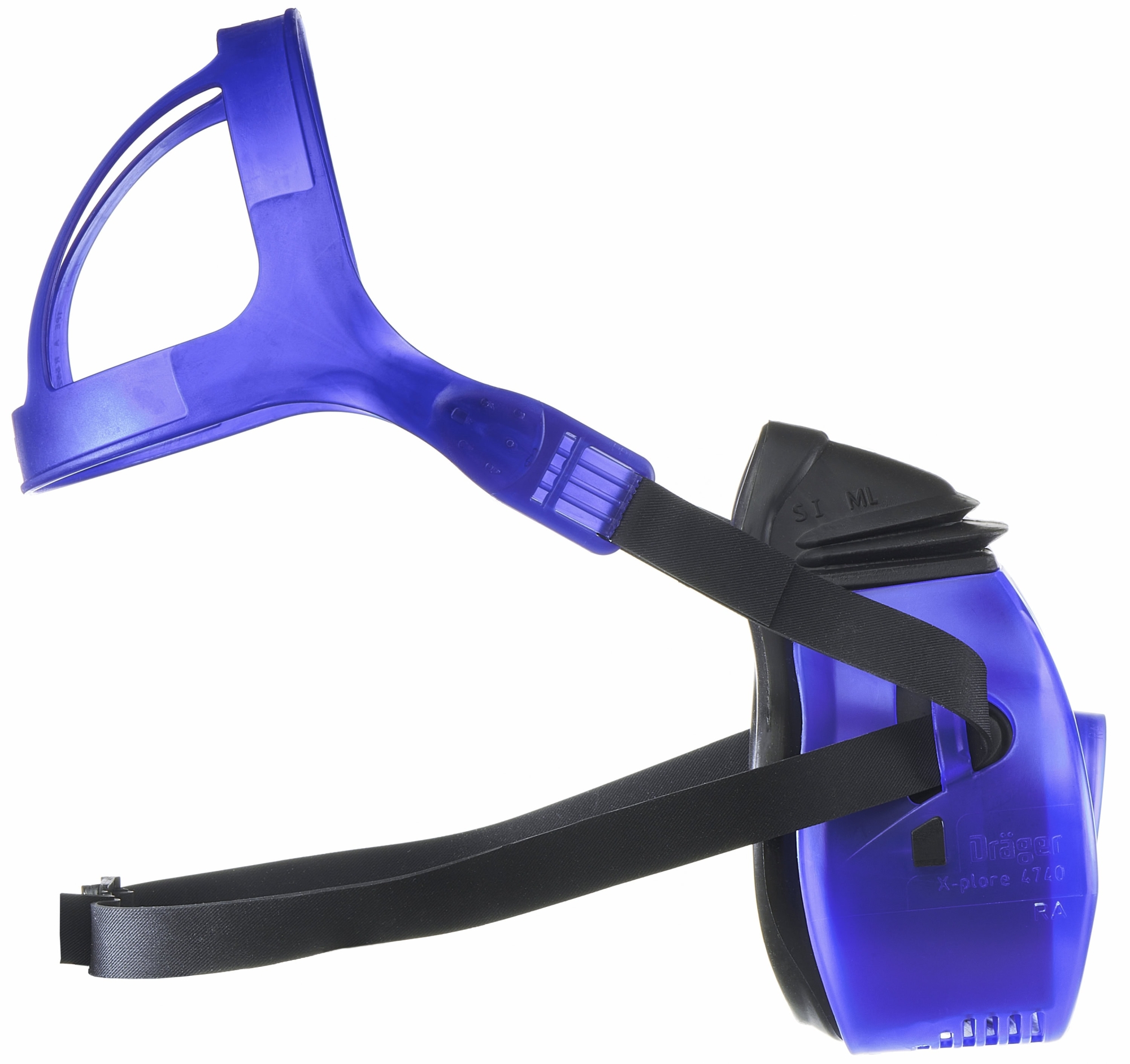 Dräger® X-plore® 4740 Gasmaske / Halbmaske R55874, Größe M/L, Silikon, Dräger® RD40 Filteranschluss [NATO Standard], Für den Industrie Einsatz