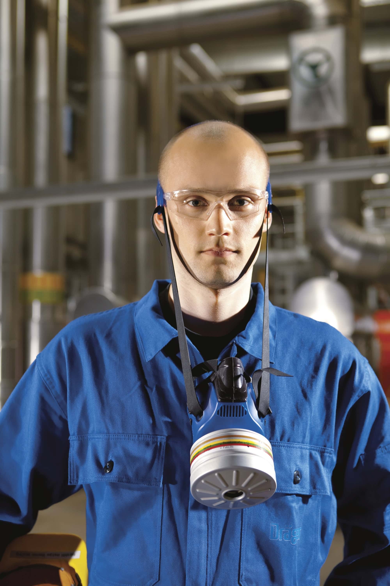 Dräger® X-plore® 4740 Gasmaske / Halbmaske R55874, Größe M/L, Silikon, Dräger® RD40 Filteranschluss [NATO Standard], Für den Industrie Einsatz