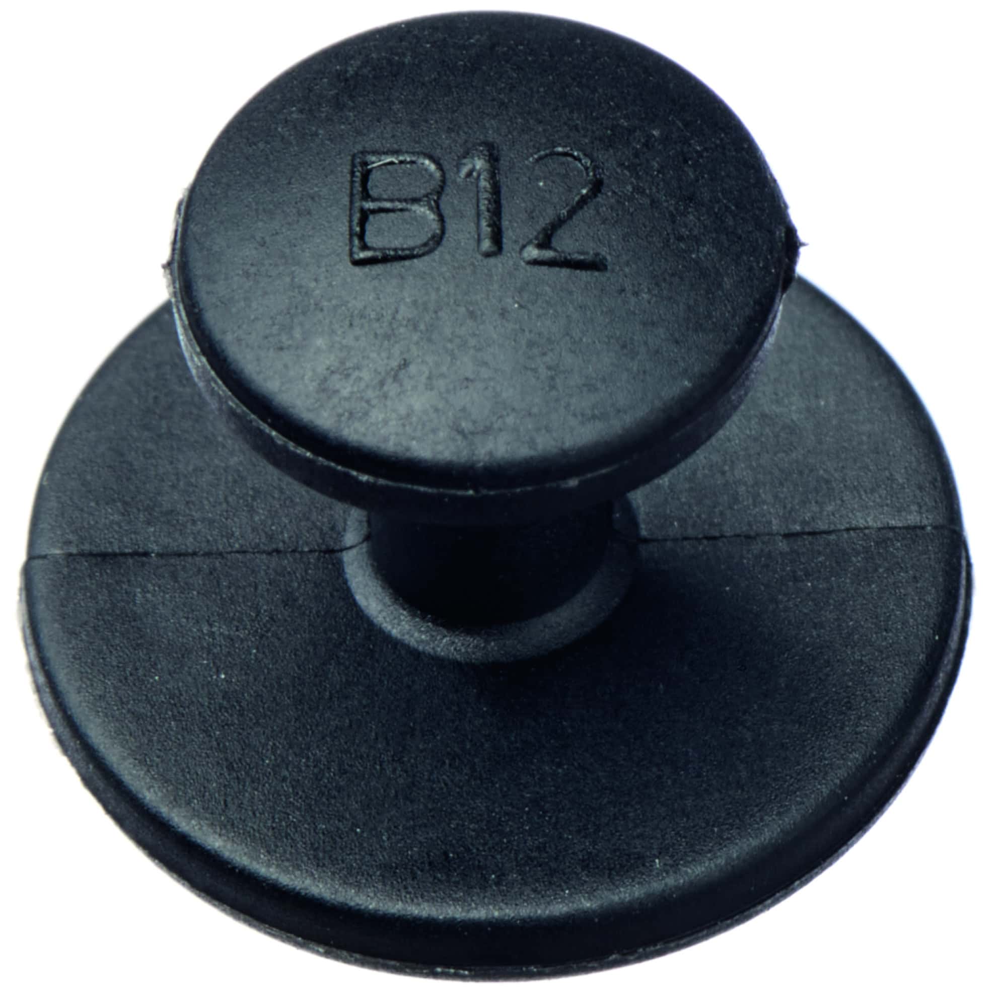 Dräger® Doppelknöpfe RM08910, Schwarz, Für ausgewiesene Dräger® Vollmasken zur Nutzung von Nackentragebändern