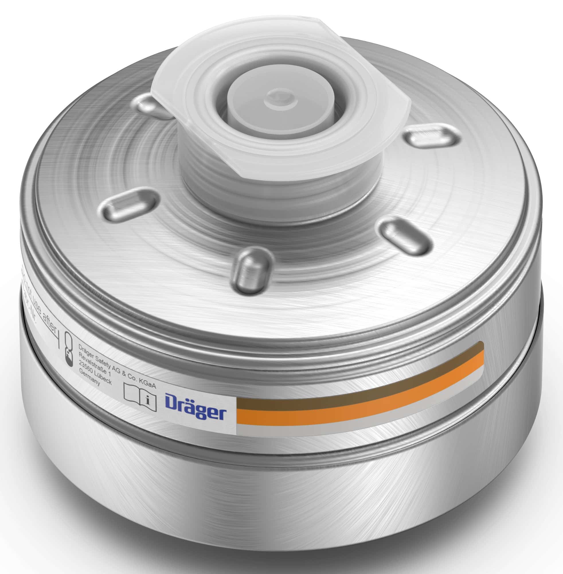 Dräger® X-plore® RD40 Kombi Filter 1140, 6738871, A2 REAKTOR P3 R D, 40 mm Rundfilteranschluss [NATO Standard], Kombinationsfilter gegen organische Gase & Dämpfe, radioaktives Iod, radioaktive organische Iod Verbindungen, radioaktive Partikel