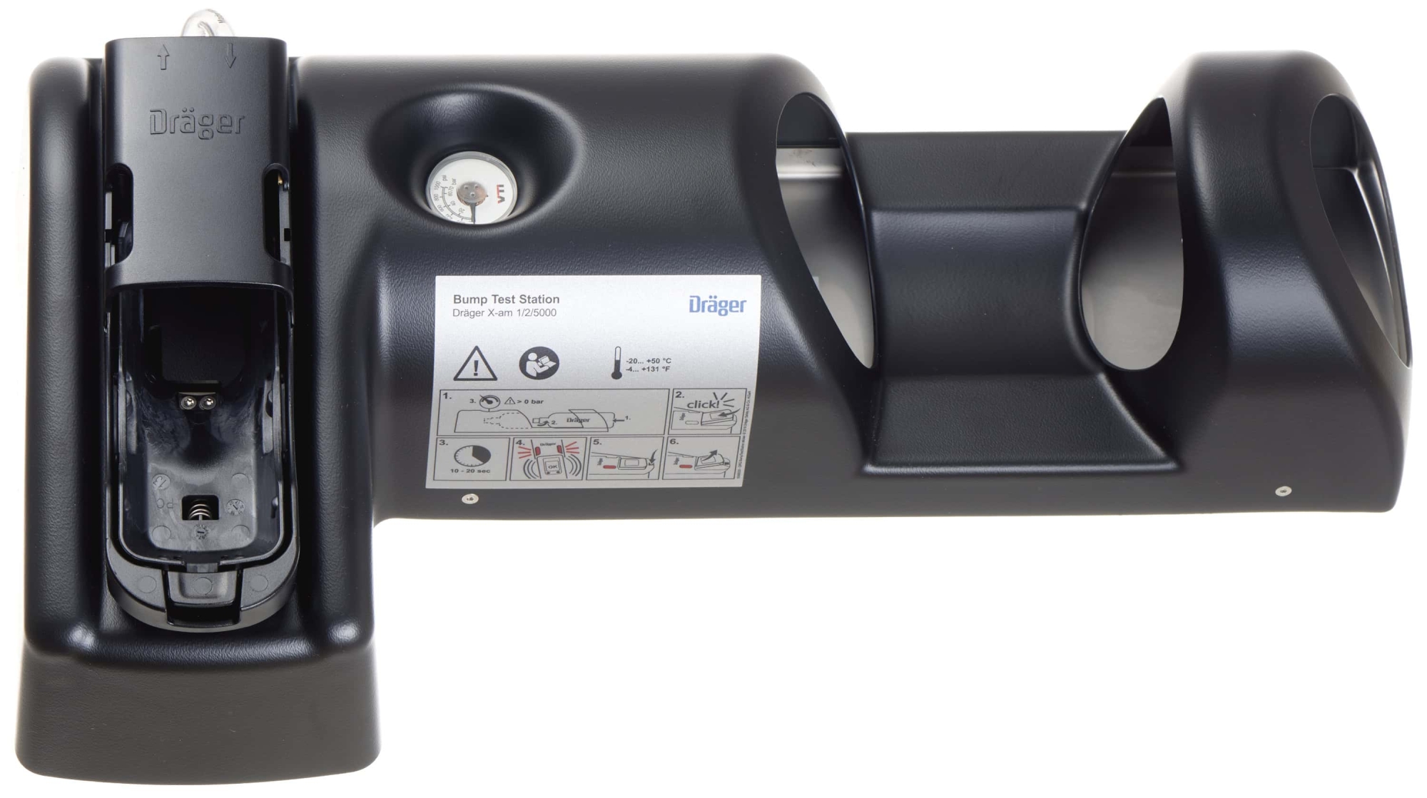 Preview: Dräger® X-am® Bump Test Station ohne Prüfgasflasche 8319131, Passend für X-am® 1000/2500/2800/5000/5600/5800 Serie, Für Begasungstest & Justierung