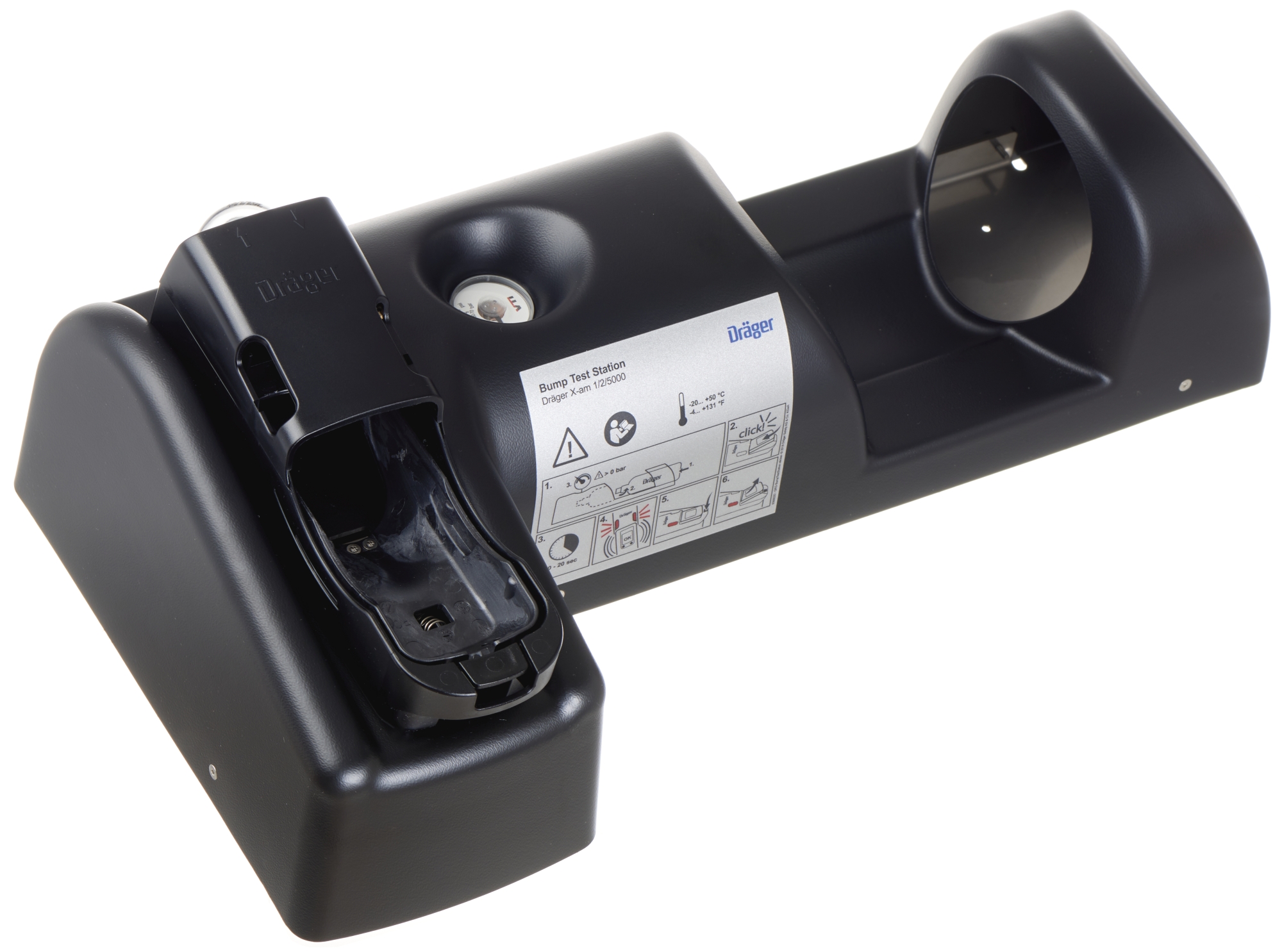 Preview: Dräger® X-am® Bump Test Station ohne Prüfgasflasche 8319131, Passend für X-am® 1000/2500/2800/5000/5600/5800 Serie, Für Begasungstest & Justierung