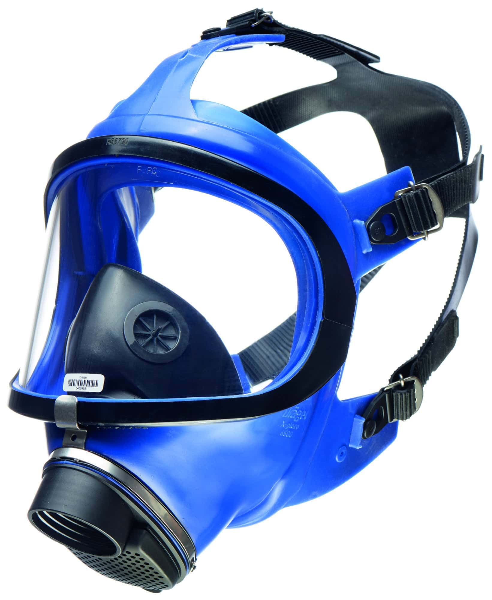 Dräger® X-plore® 6570 Gasmaske / Vollmaske R55790, Universalgröße, Schlagfeste Polycarbonat Sichtscheibe, Silikon Maskenkörper, Edelstahlrahmen, RD40 Filteranschluss [NATO Standard], Für Industrieeinsatz