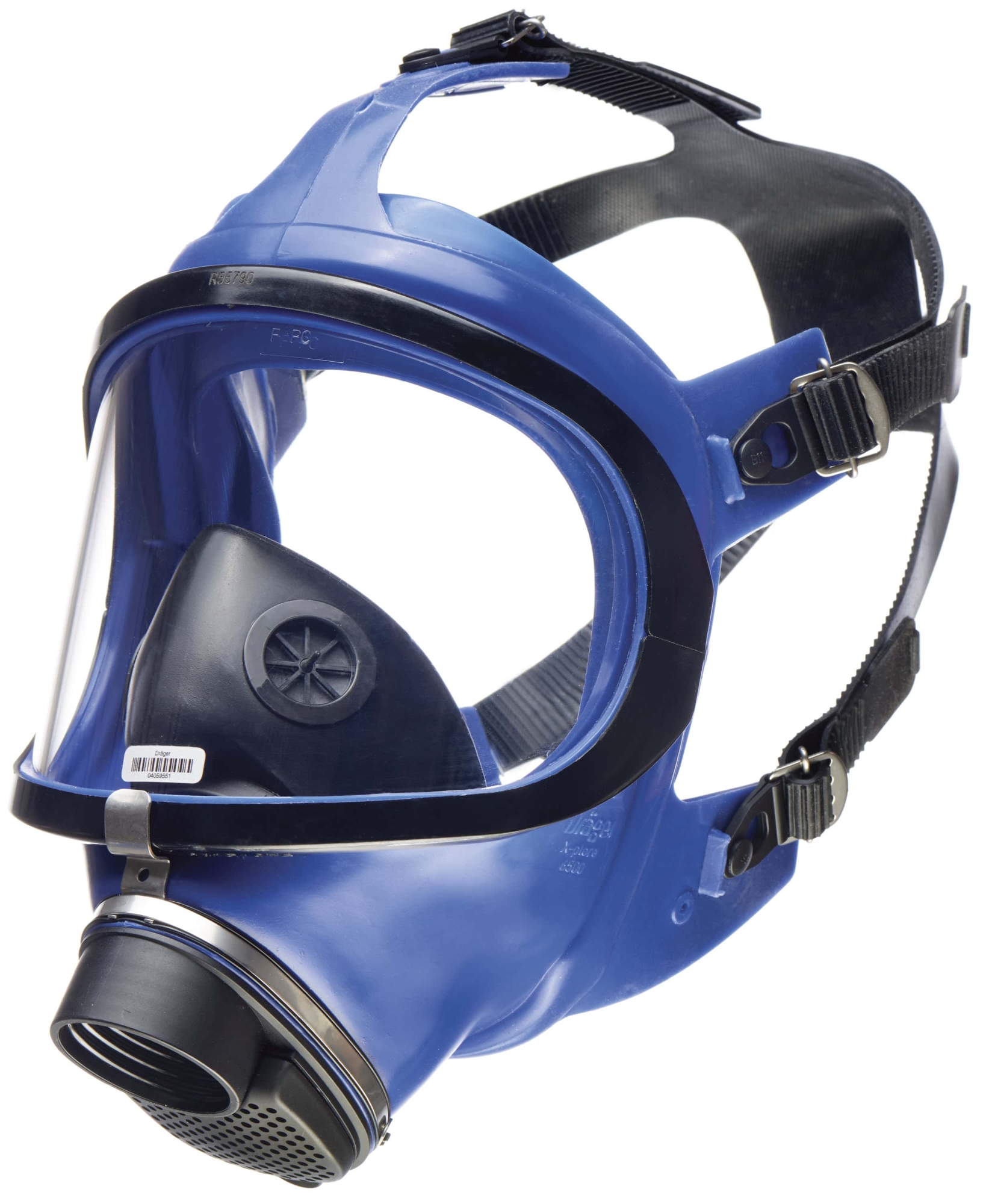 Dräger® X-plore® 6570 Gasmaske / Vollmaske R55790, Universalgröße, Schlagfeste Polycarbonat Sichtscheibe, Silikon Maskenkörper, Edelstahlrahmen, RD40 Filteranschluss [NATO Standard], Für Industrieeinsatz