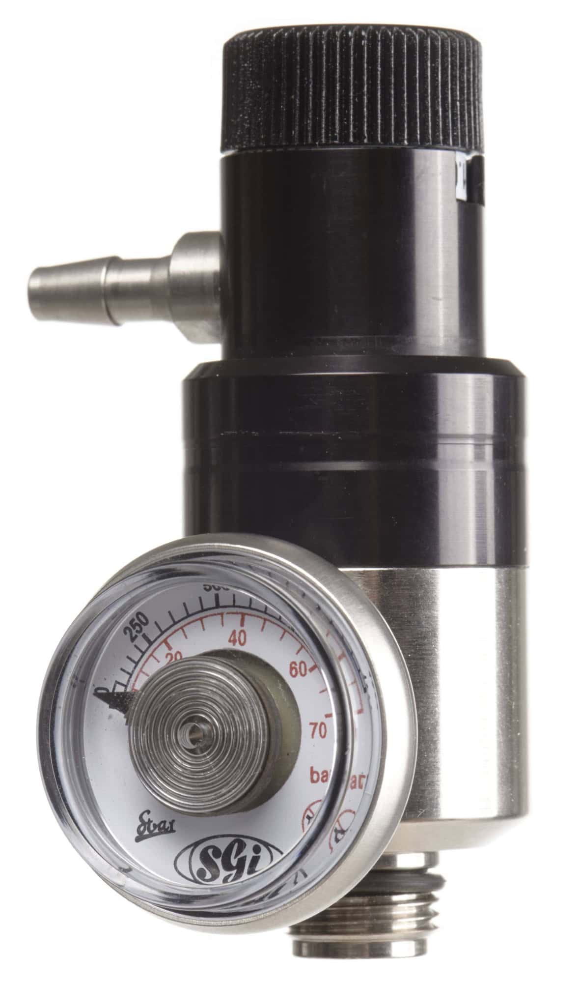 Preview: Dräger® Durchflussvariables Regulierungsventil C-10, 4930604, Edelstahl, Manuelles Ventil, 0,5 bis 5 Liter/Min., Geeignet auch für reaktive Gase, Für Gaswarngeräte mit/ohne interne Pumpe