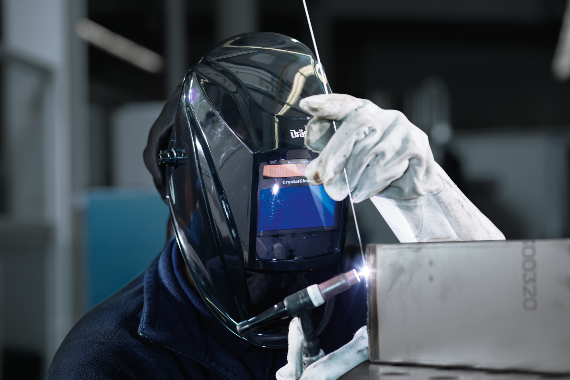 Dräger® X-plore® 8000 Schweißmaske / Schweißerschutzvisier R59940, TH2, 3A/2B, Kopfband + Textilkopfschutz