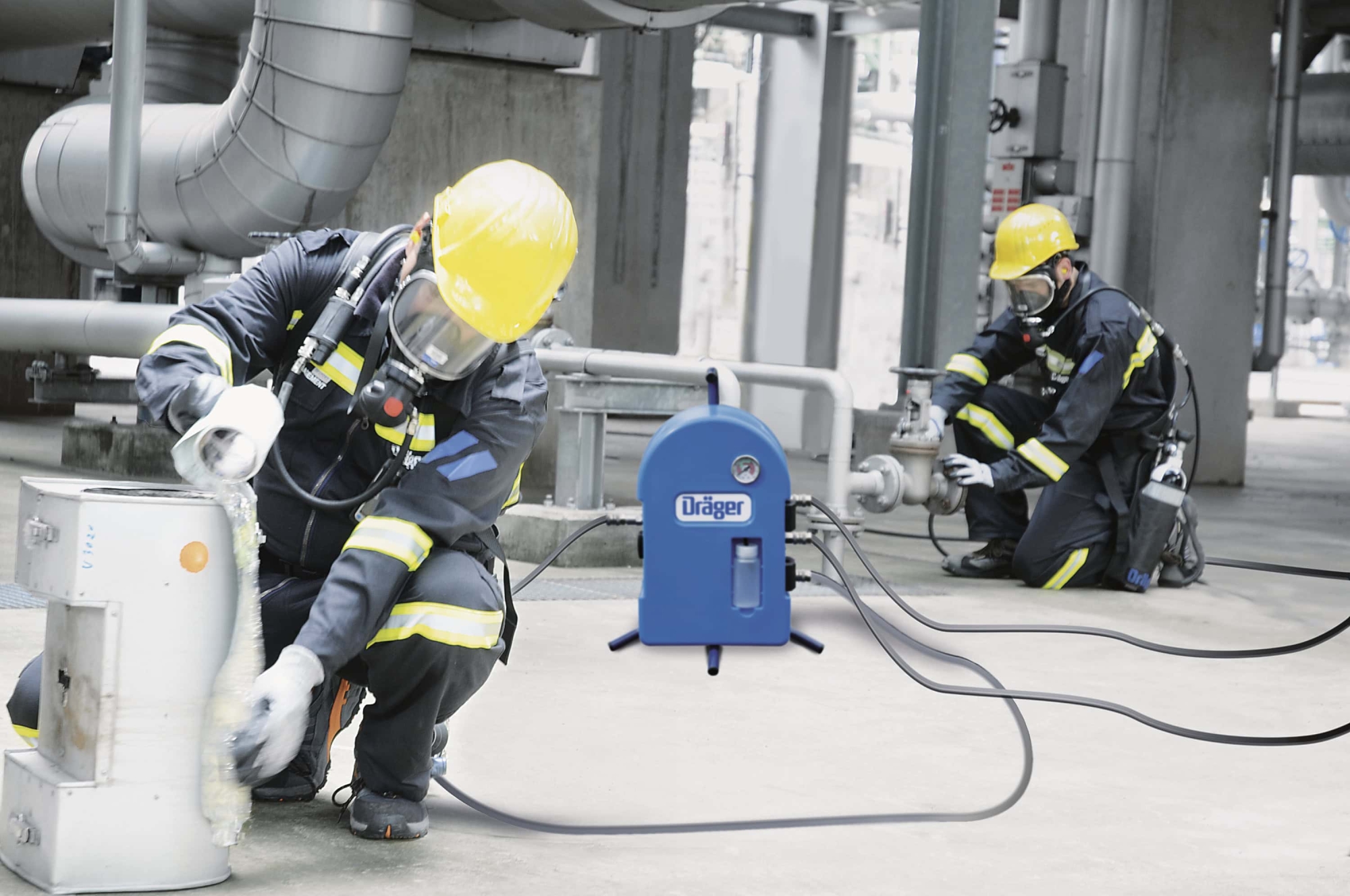 Dräger® PAS® Filter F5500 P Druckluft Aufbereitungs Einheit 3359926, 1.080 (L./Min.), Mit Vorfilter, Tragbar, Max. 5 Personen, Zum Anschluss von Dräger® PAS® Druckluftsystemen
