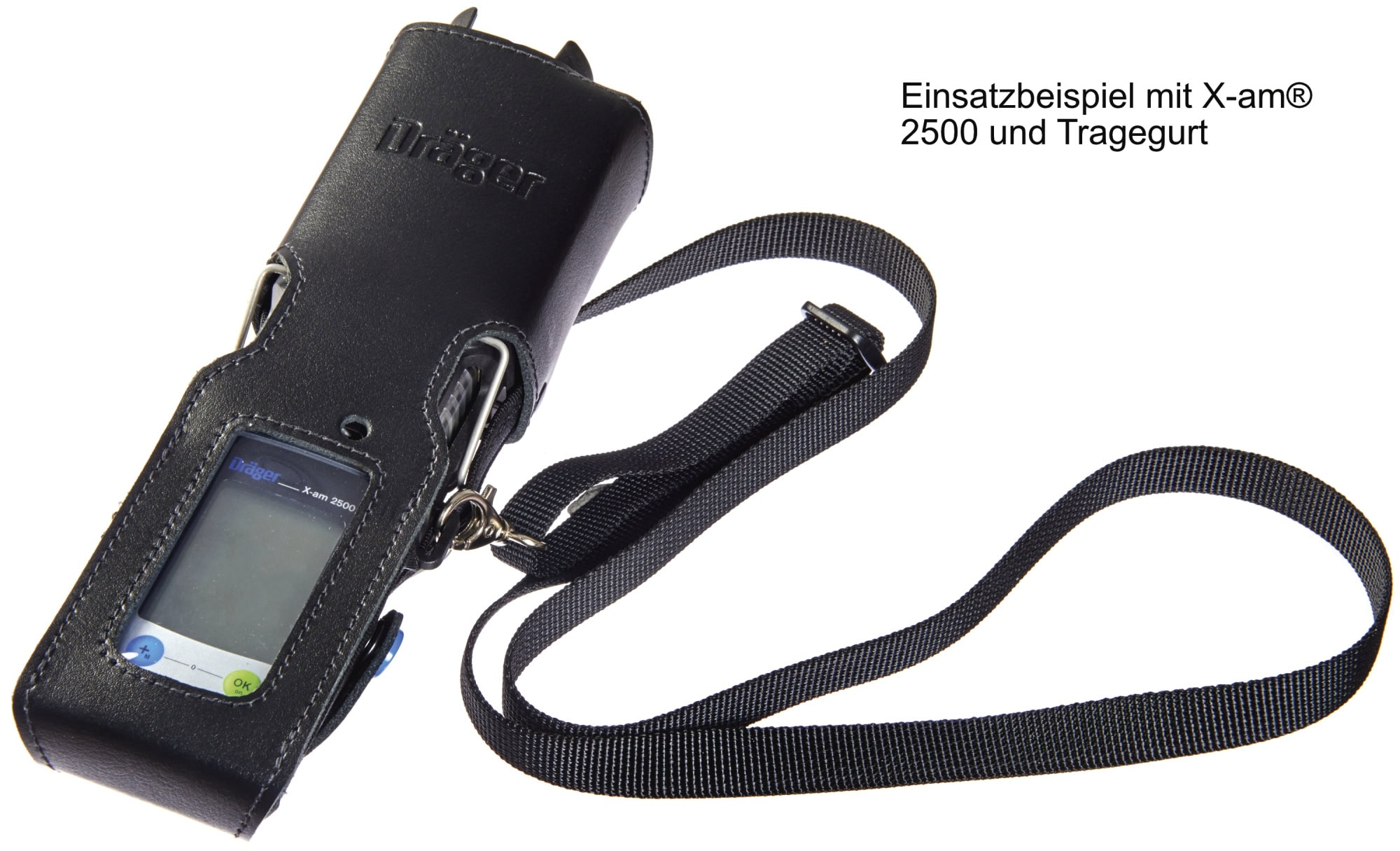 Preview: Dräger® X-am® Pumpe Ledertasche 8327103, Für Dräger® X-am® Pumpe