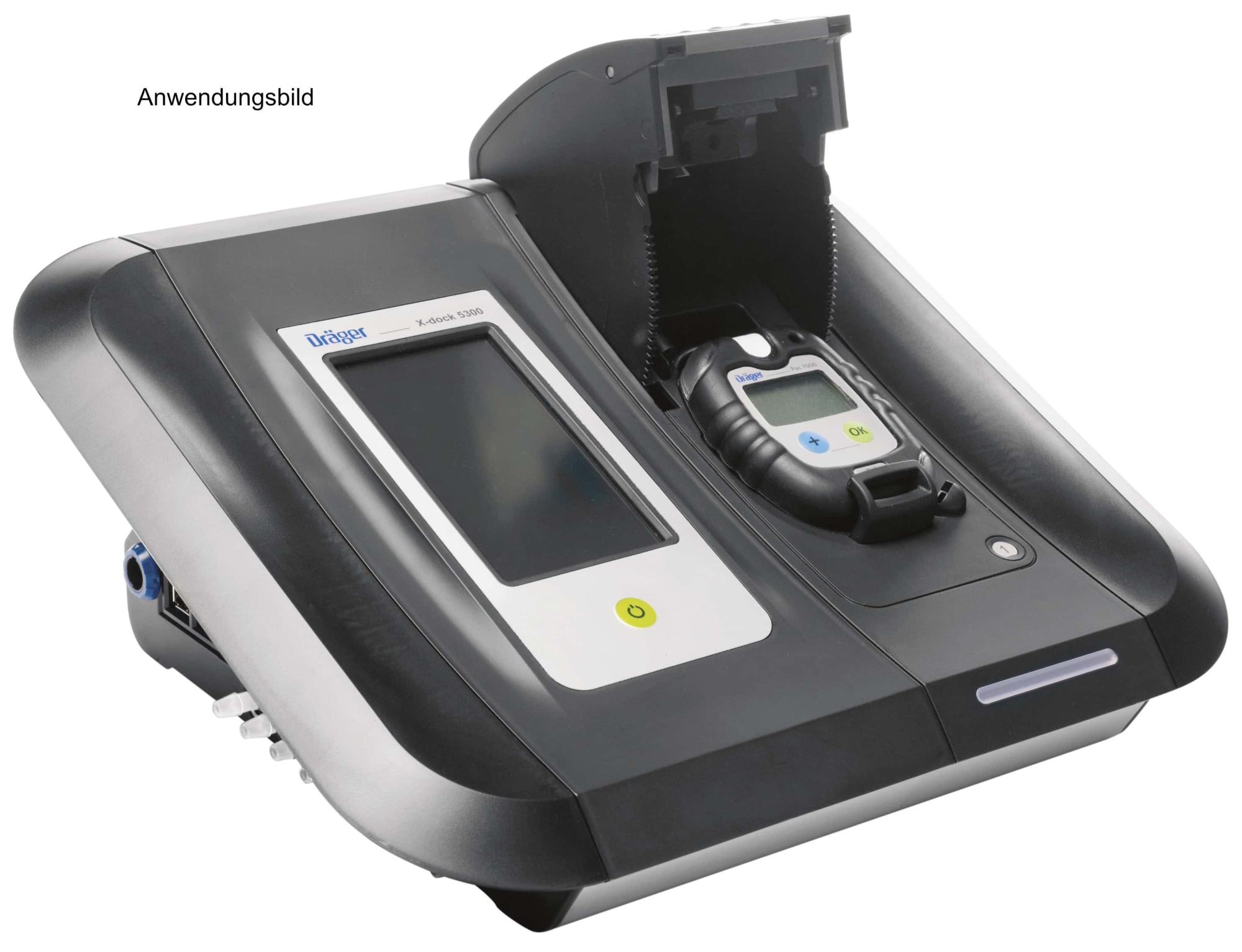 Preview: Dräger® X-Dock® Pac® 5300 Test Station & Kalibrier Station 8321881, Passend für Pac® 3500 / 6000 / 6500 / 7000 / 8000 / 8500 Serie, Für Begasungstest, Justierung & Kalibrierung