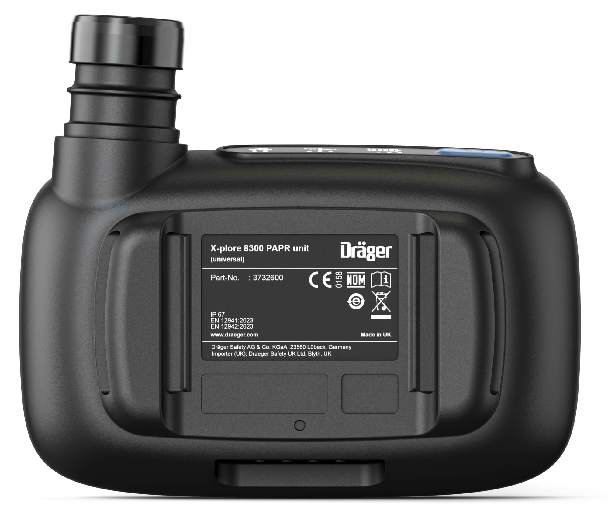 Preview: Dräger® X-plore® 8300 Gebläseeinheit 3732605, Spezial Edition, TM3, 8 - 11 Stunden Laufzeit, Partikelschutz, Für höchste Anforderungen in Industrie und Gesundheitswesen