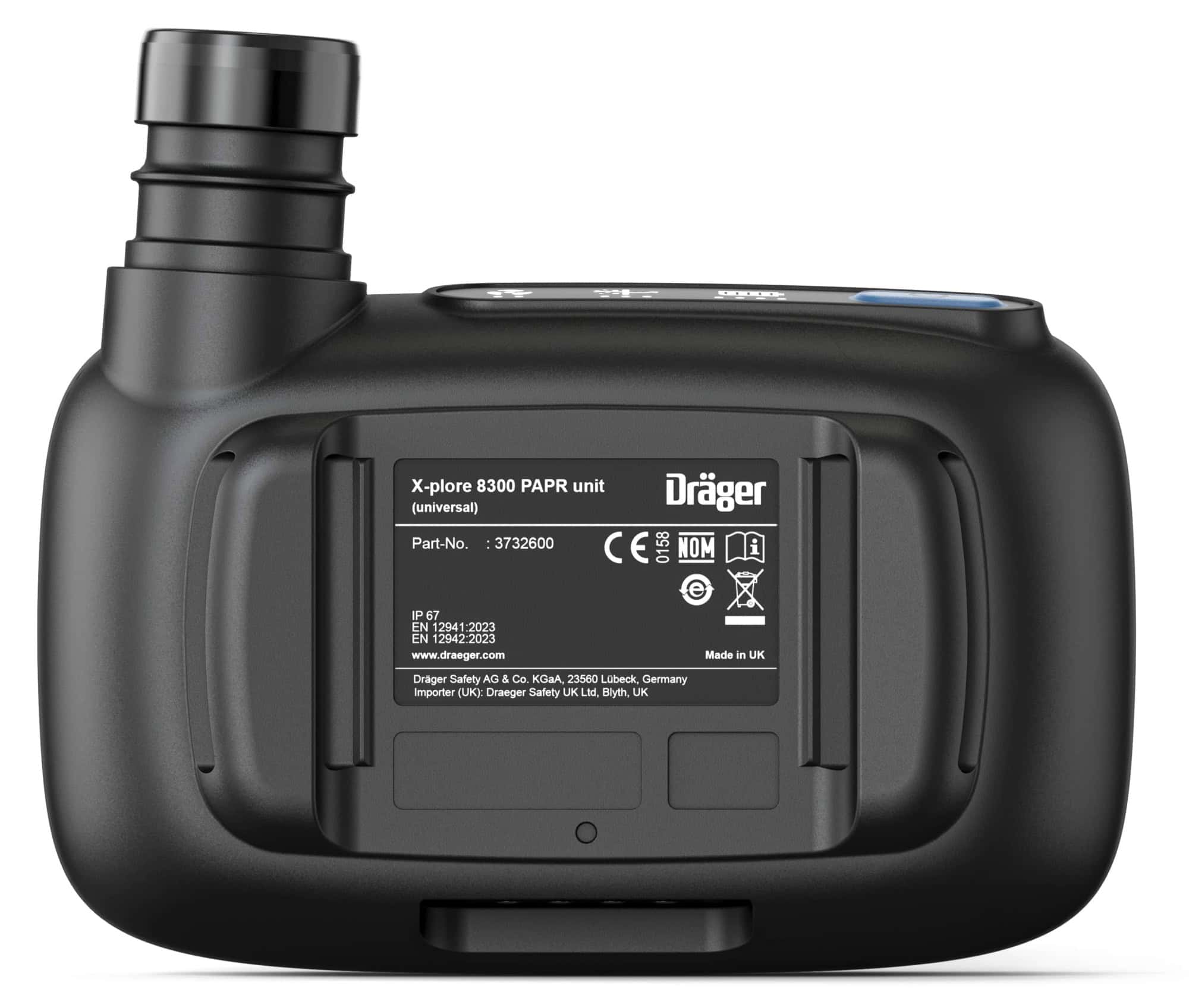Preview: Dräger® X-plore® 8300 Gebläseatemschutz Set X-plore-8300-LIK1, TH3/TM3, 8 - 11 Stunden Laufzeit, Partikelschutz, Leicht-Industrie, Teile: [3734400, R59600, 3710810]