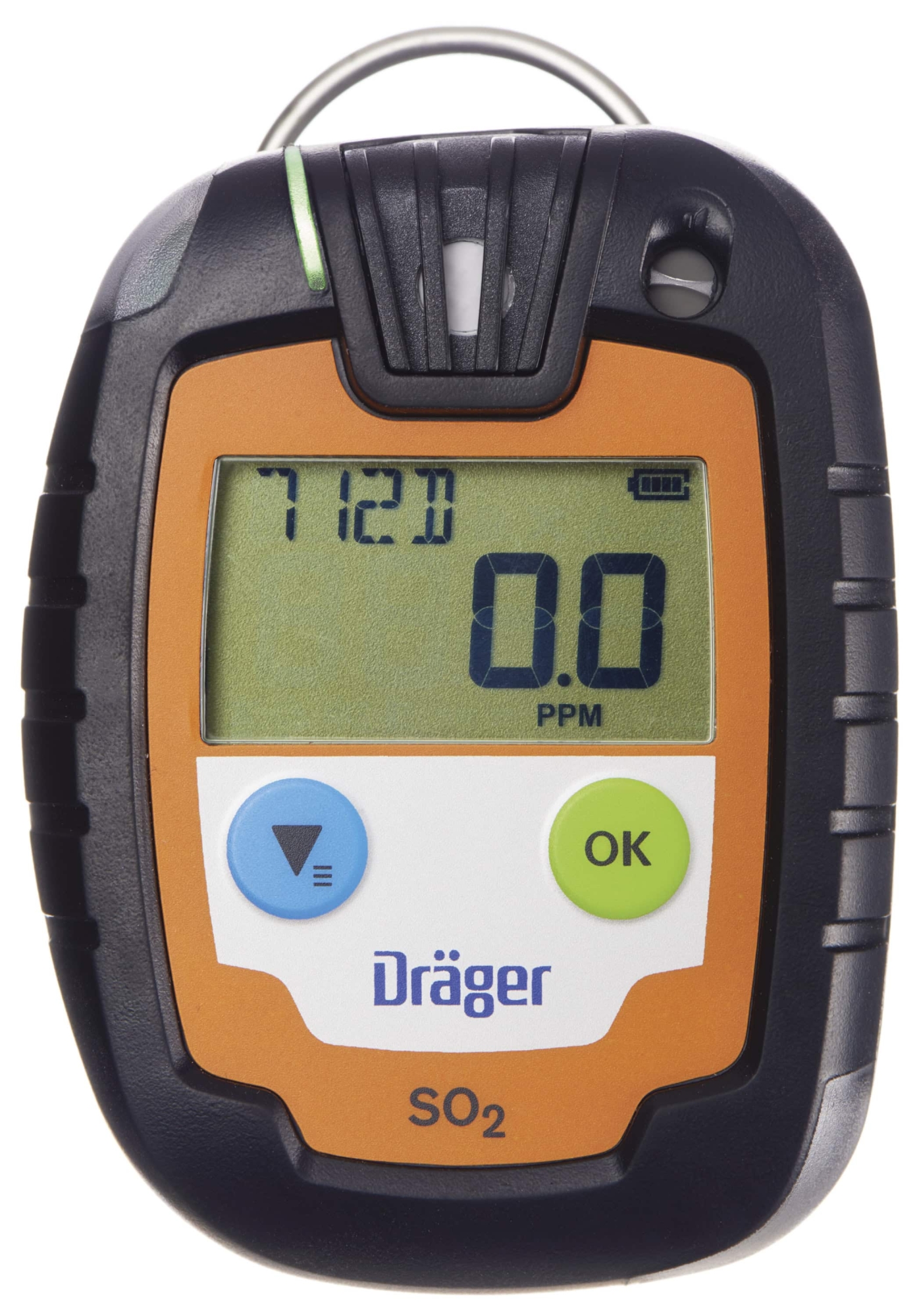Dräger® Pac® 6000 Eingasmessgerät 8326323, Sensor: SO2, Zeitlimitiert, IP 68 Staub & Wasserdicht, Mobiles Gaswarngerät für Schwefeldioxid (SO2)