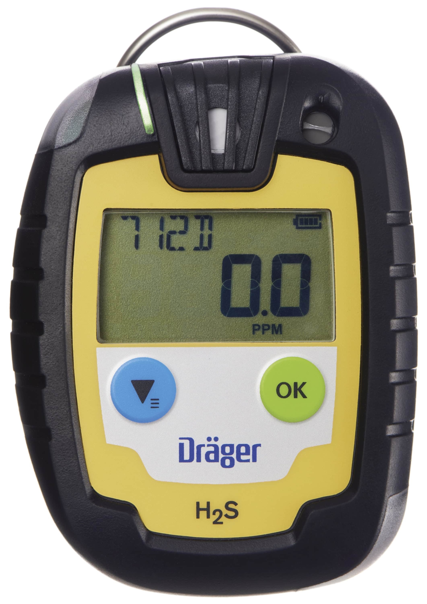 Dräger® Pac® 6000 Eingasmessgerät 8326320, Sensor: H2S, Zeitlimitiert, IP 68 Staub & Wasserdicht, Mobiles Gaswarngerät für Schwefelwasserstoff (H2S)