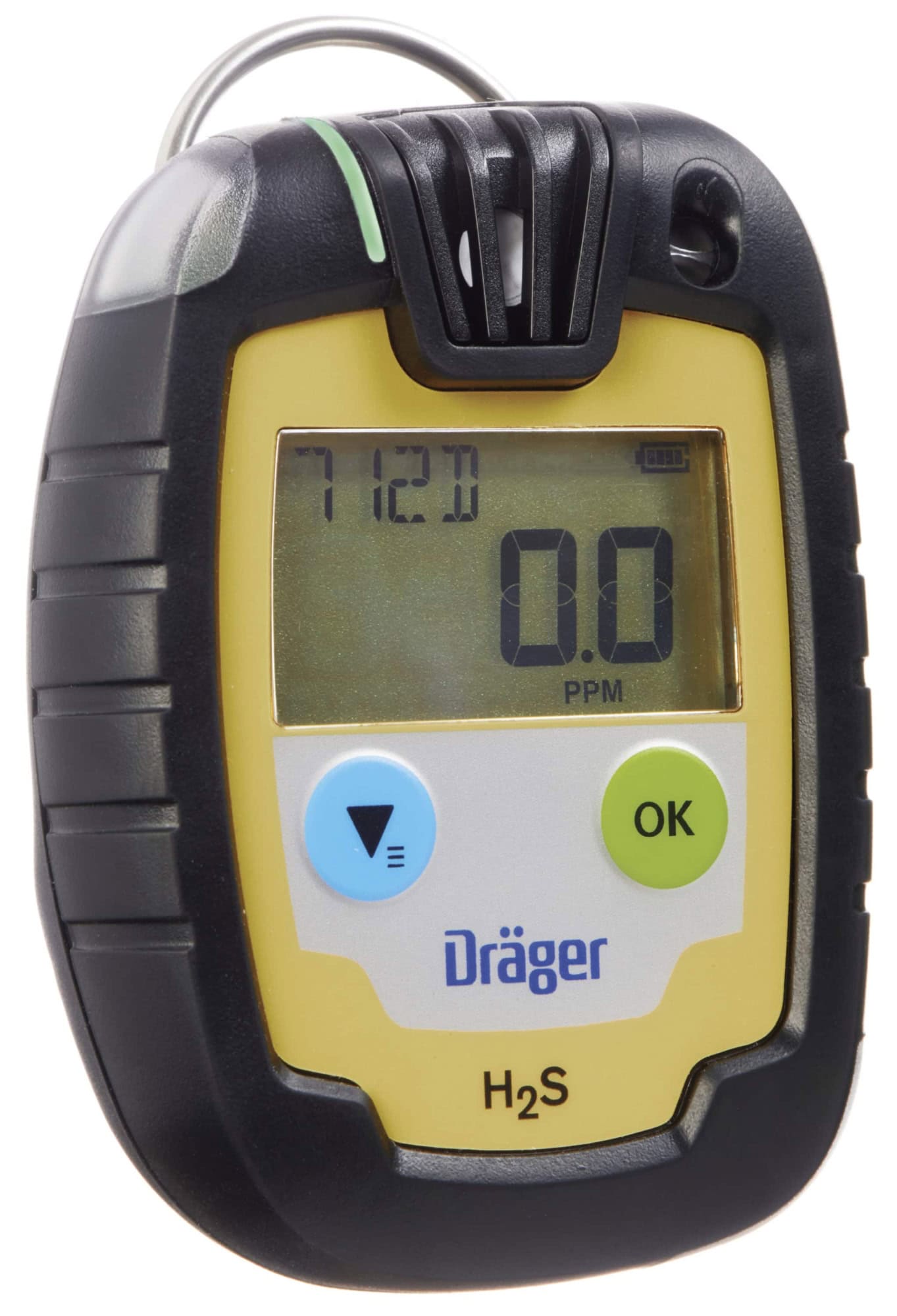 Preview: Dräger® Pac® 6000 Eingasmessgerät 8326320, Sensor: H2S, Zeitlimitiert, IP 68 Staub & Wasserdicht, Mobiles Gaswarngerät für Schwefelwasserstoff (H2S)