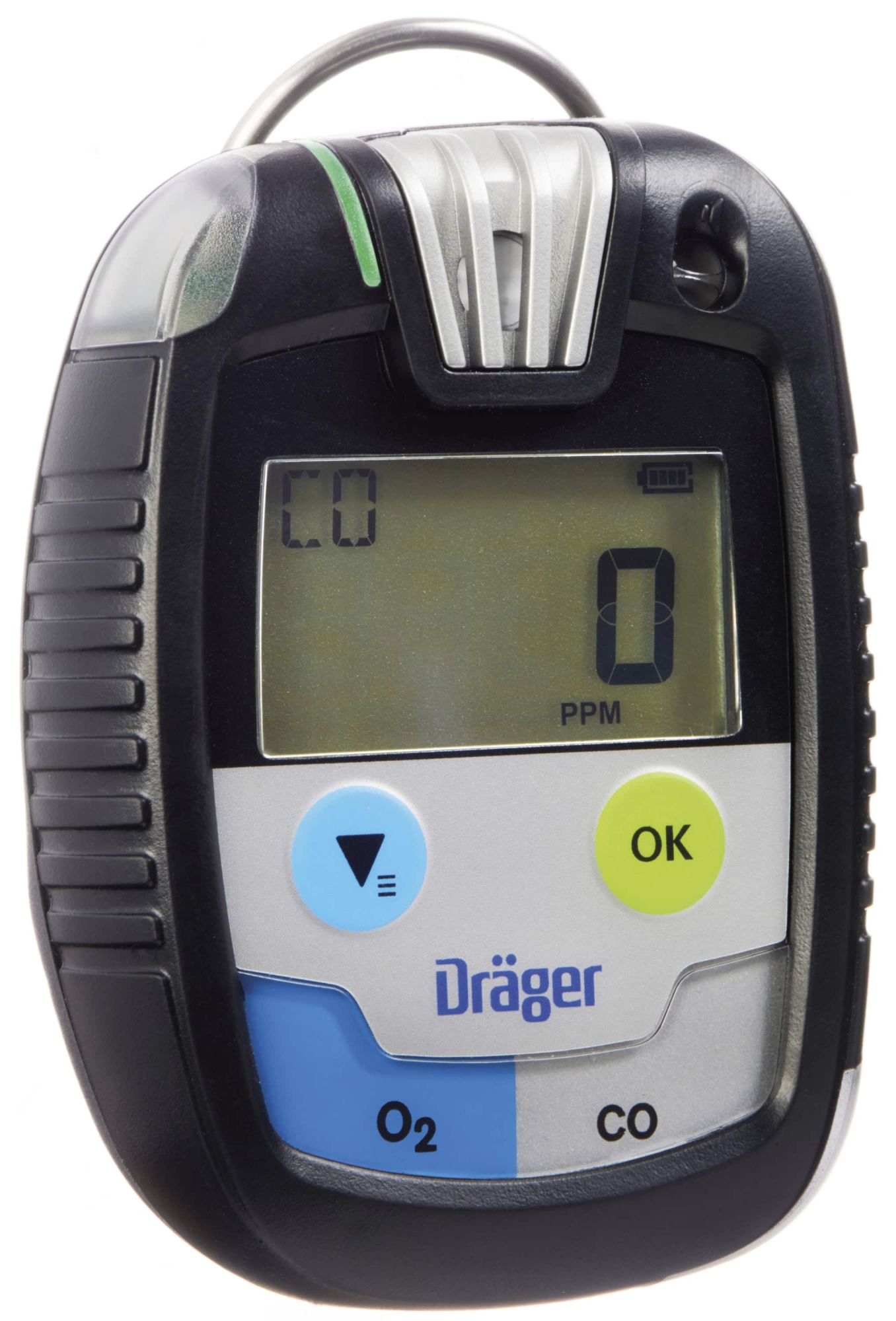 Preview: Dräger® Pac® 8500 2-in Eingasmessgerät 8326366, Dual Sensor: O2/CO, IP 68 Staub & Wasserdicht, Mobiles Gaswarngerät für Sauerstoff (O2) und Kohlenstoffmonoxid (CO)