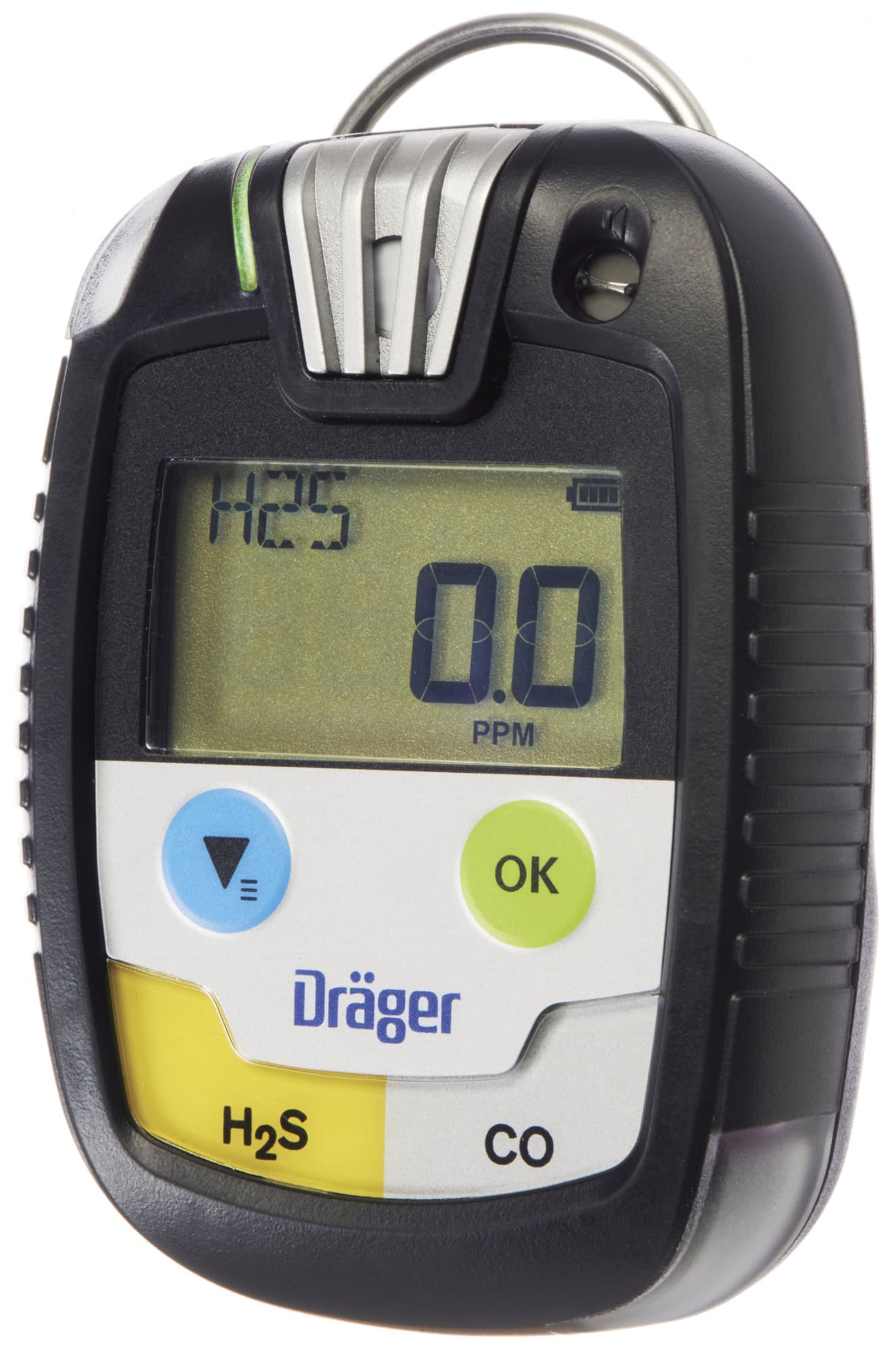Dräger® Pac® 8500 2-in Eingasmessgerät 8326365, Dual Sensor: H2S/CO, IP 68 Staub & Wasserdicht, Mobiles Gaswarngerät für Schwefelwasserstoff (H2S) und Kohlenstoffmonoxid (CO)