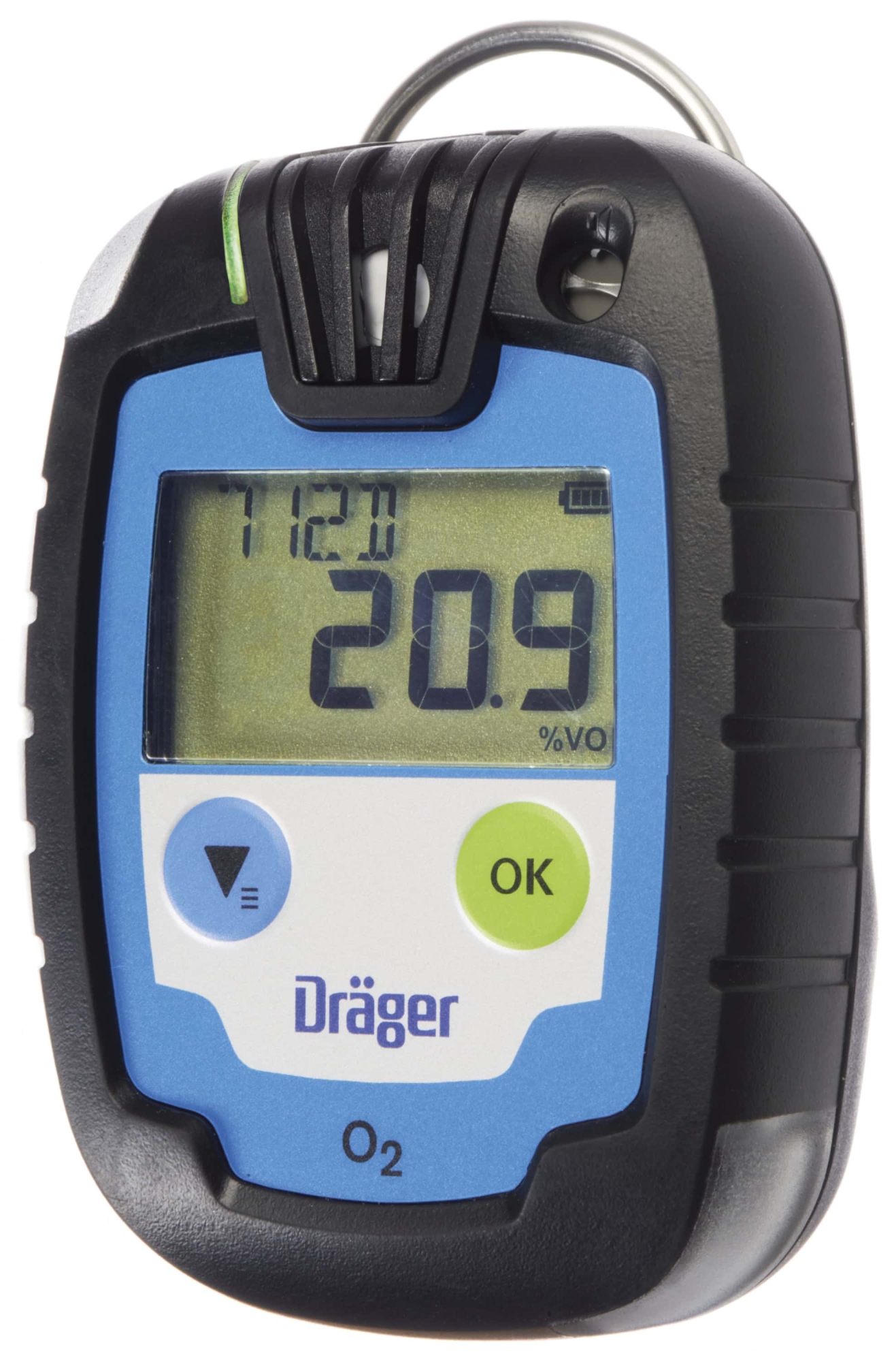 Dräger® Pac® 6000 Eingasmessgerät 8326322, Sensor: O2, Zeitlimitiert, IP 68 Staub & Wasserdicht, Mobiles Gaswarngerät für Sauerstoff (O2)