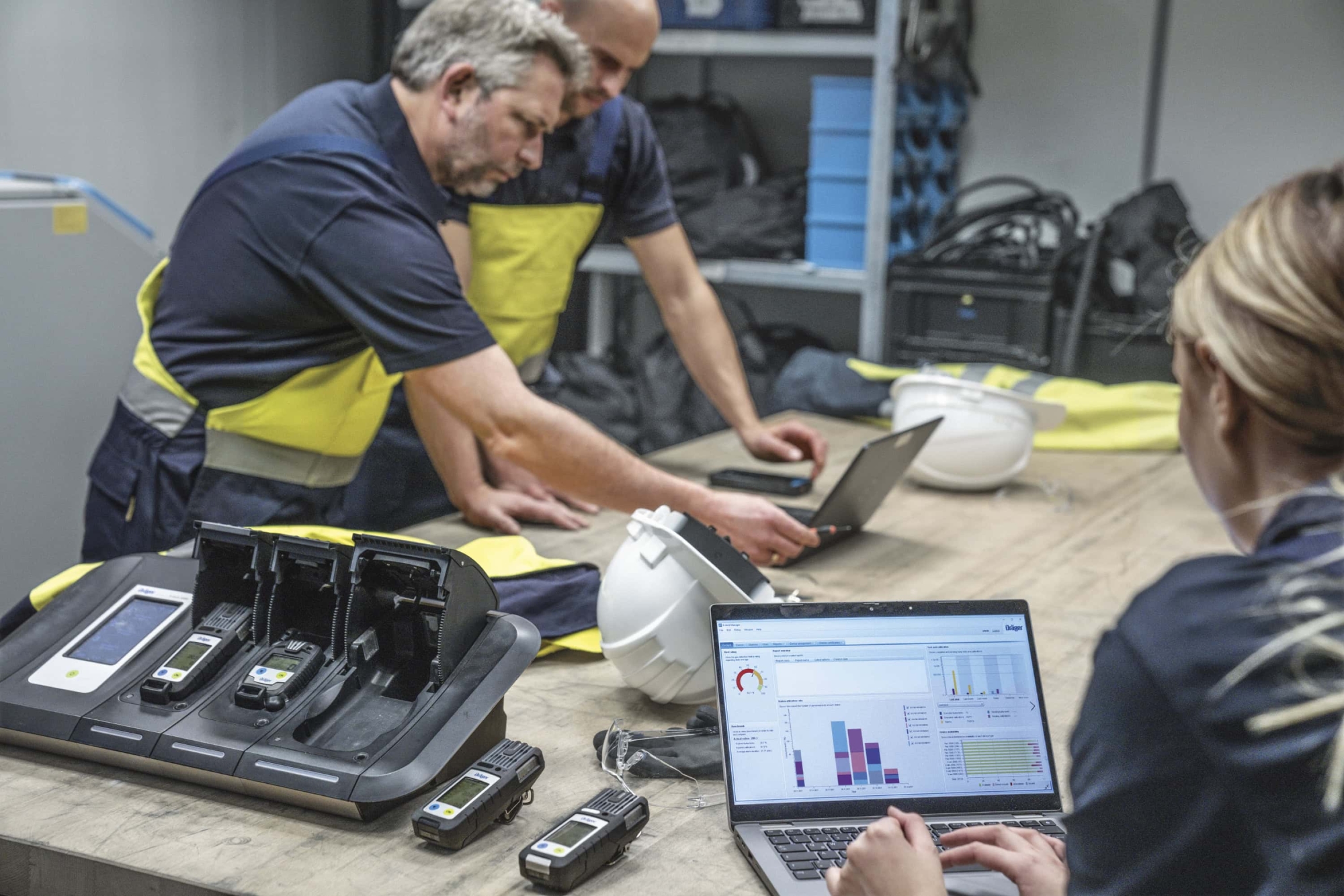 Dräger® X-Dock® Pac® 5300 Test Station & Kalibrier Station 8321881, Passend für Pac® 3500 / 6000 / 6500 / 7000 / 8000 / 8500 Serie, Für Begasungstest, Justierung & Kalibrierung