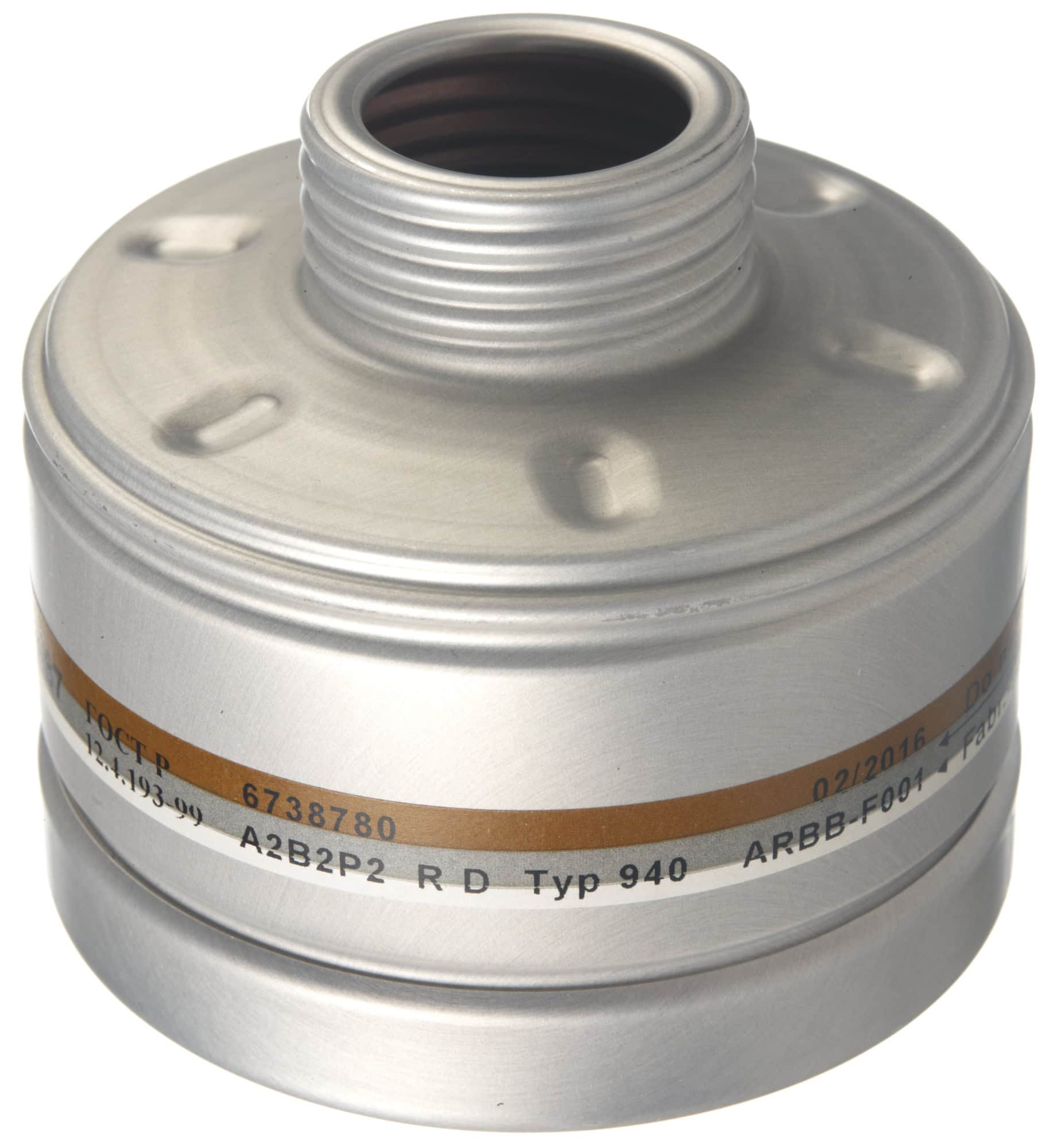 Dräger® X-plore® RD40 Kombi Filter 940, 6738780, A2B2 P2 R D, 40 mm Rundfilteranschluss [NATO Standard], Kombinationsfilter gegen organische, anorganische Gase & Dämpfe + Partikel