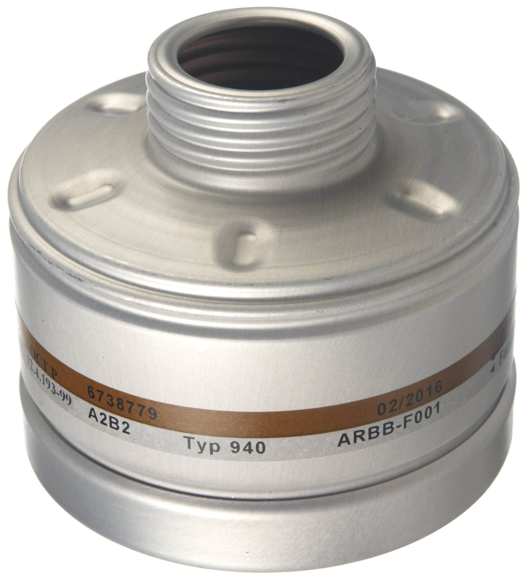 Dräger® X-plore® RD40 Gasfilter 940, 6738779, A2B2 R, 40 mm Rundfilteranschluss [NATO Standard], Gasfilter gegen organische, anorganische Gase & Dämpfe