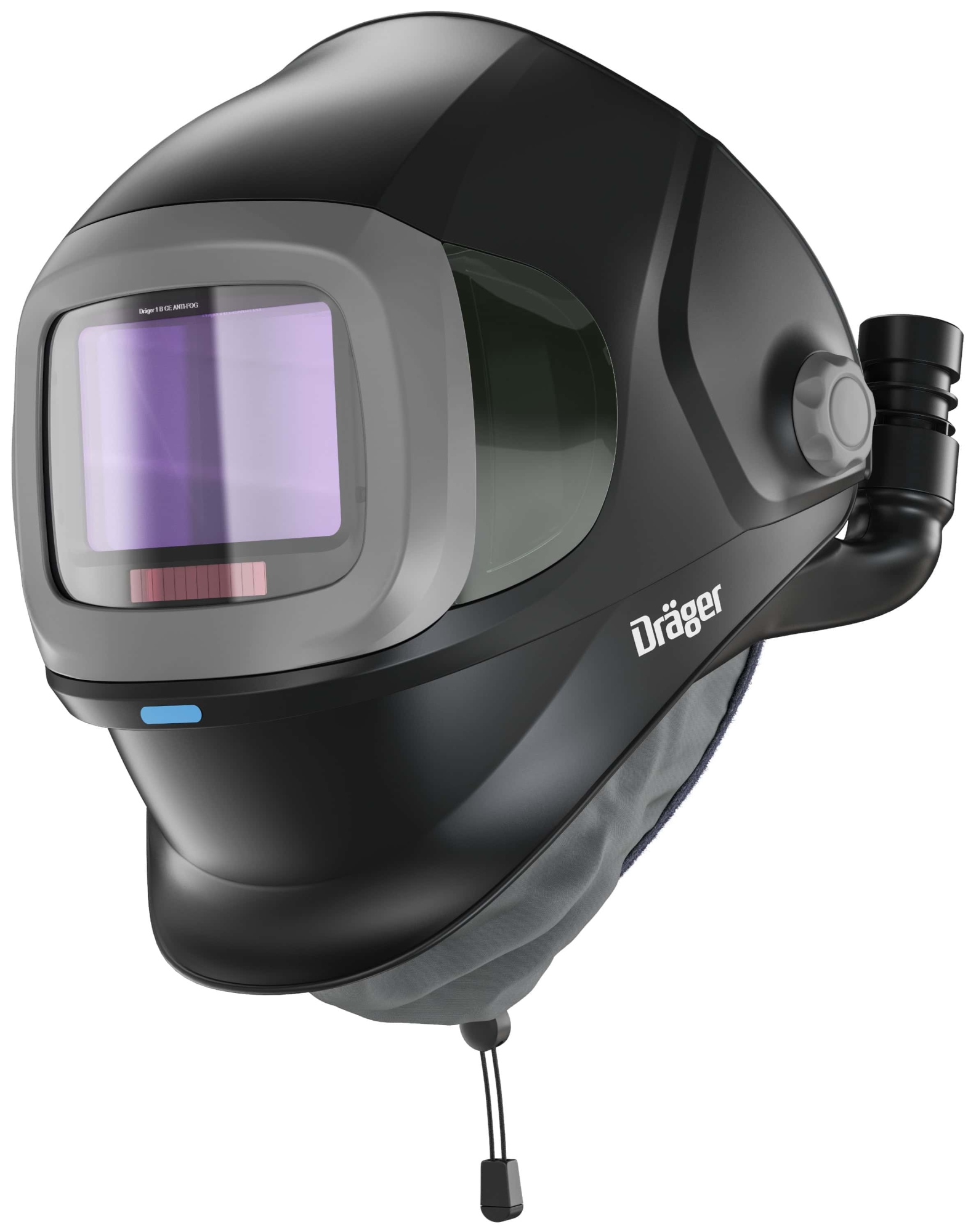 Preview: Dräger® X-plore® 8500 Schweißer Set Premium 3722131, TH3, 4A/3B, Seitenfenster, Hochklapp Funktion, Kopfband + Textilkopfschutz