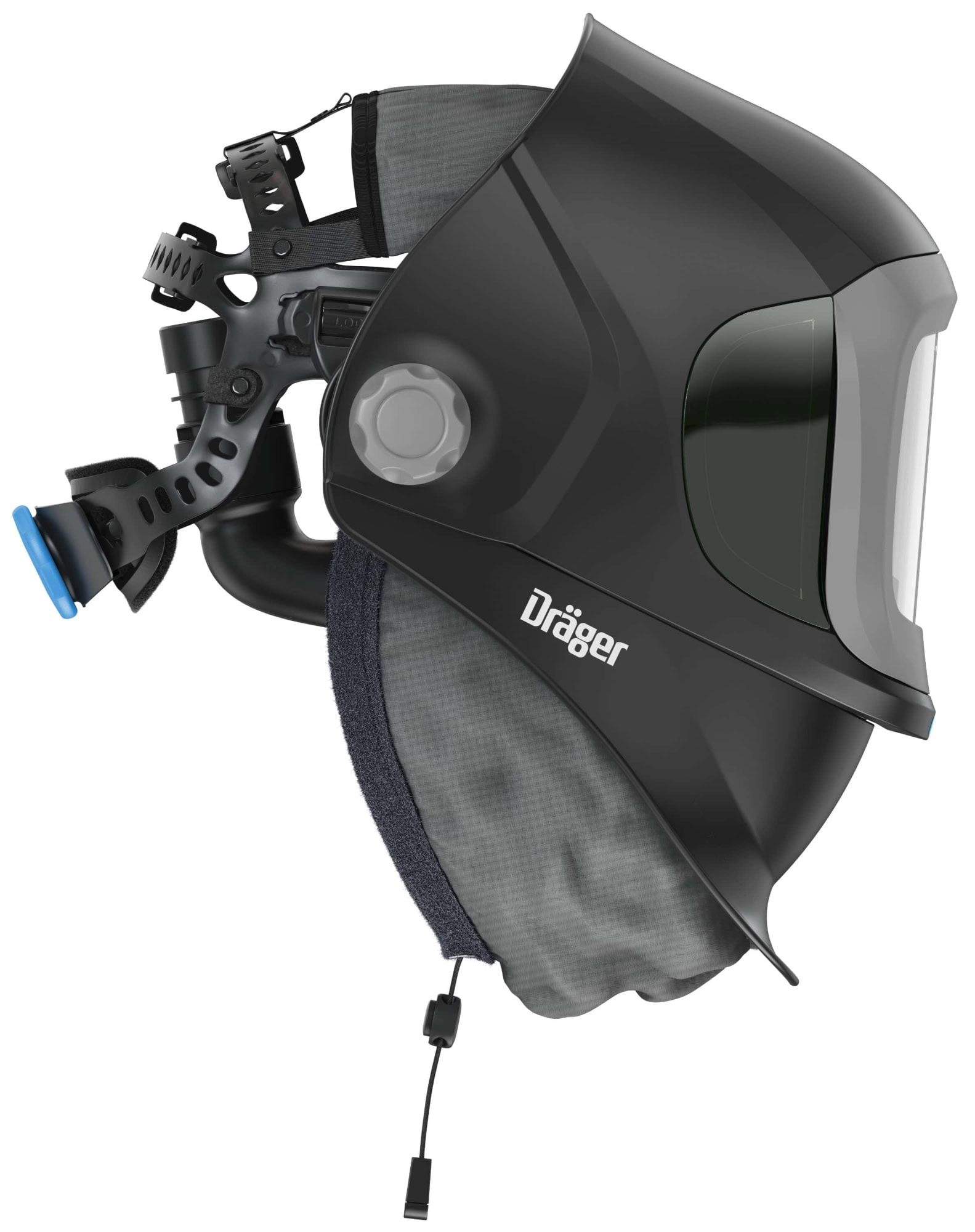 Dräger® X-plore® 8500 Schweißer Set Premium 3722131, TH3, 4A/3B, Seitenfenster, Hochklapp Funktion, Kopfband + Textilkopfschutz