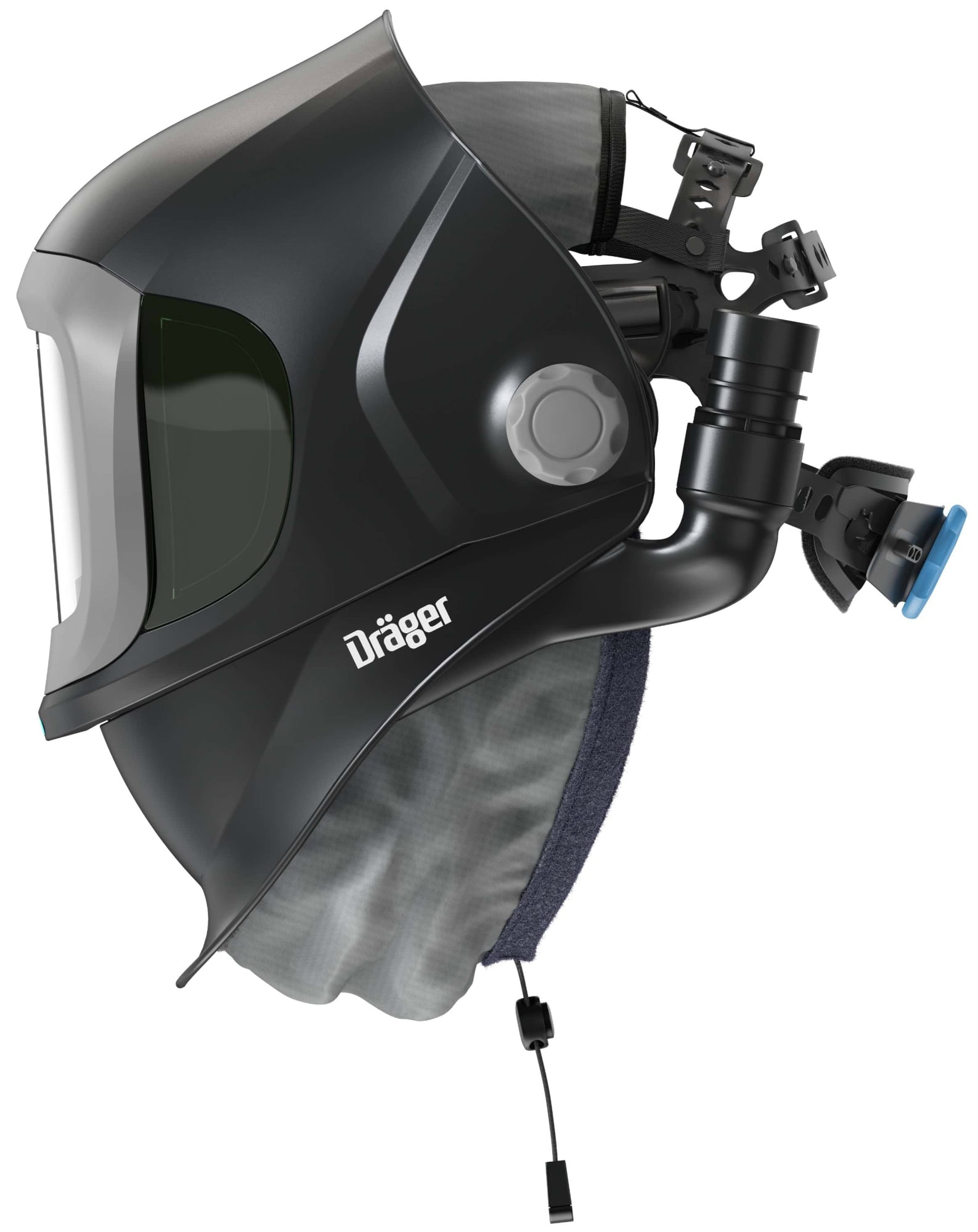 Dräger® X-plore® 8500 Schweißer Set Premium 3722131, TH3, 4A/3B, Seitenfenster, Hochklapp Funktion, Kopfband + Textilkopfschutz