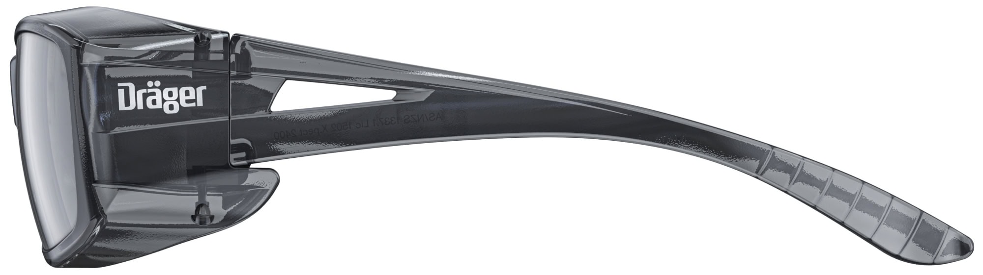 Preview: Dräger® X-pect® 2420 Überbrille 3717411, Grau, Polycarbonat, Anti Beschlag + Anti Kratz Beschichtung & UV Schutz (AS/AC/UV), 5-1.2 D 1FT KN, Zur Kombination mit Korrekturbrille