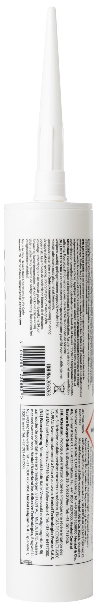Henkel™ Loctite® Acetoxy Silikon Kleb- und Dichtstoff SI 5366, 310 ml, Transparent, Fließend, 1K, 2063268, Für universelle Anwendungen