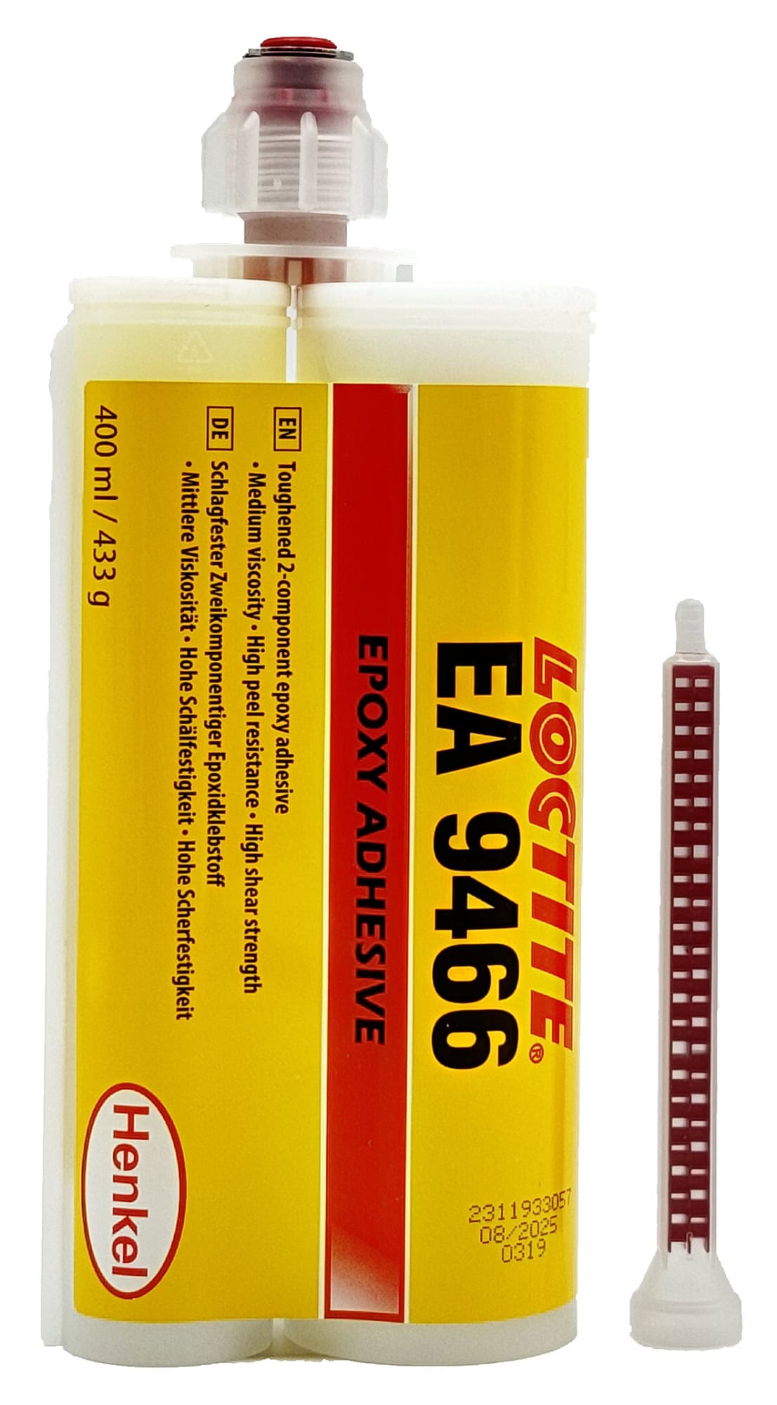 Henkel™ Loctite® Epoxid Strukturklebstoff EA 9466, 400 ml, Beige, 2:1, Mittel, 2K, 2057343, Für Anwendungen die lange Verarbeitungszeit und hohe Festigkeit erfordern