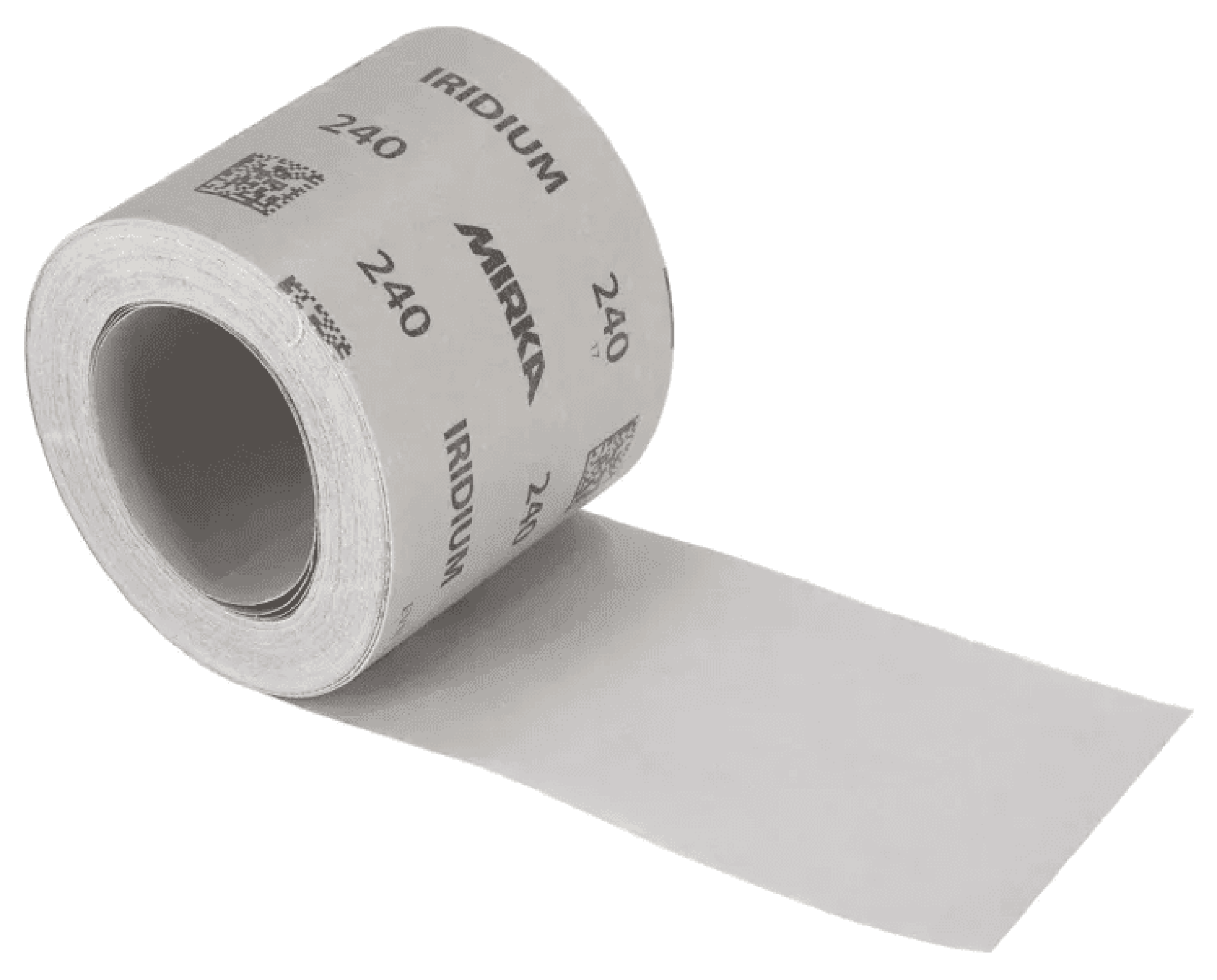 Preview: Mirka® Iridium® HS Schleifrolle 245BY00125, 115 mm x 25 m, P240, Ohne Haftung, Mit Keramik- und Aluminiumkorn