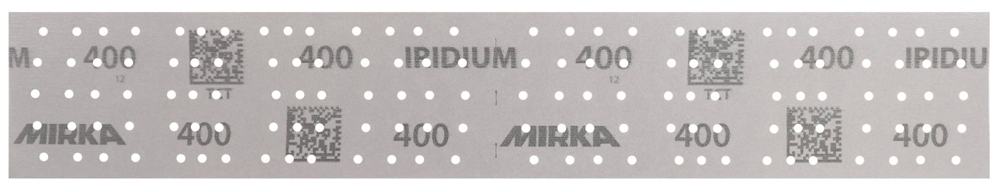 Mirka® Iridium® 246B209912, 70 mm x 400 mm, P120, Multilochung, Kletthaftend, Schleifstreifen mit Keramik- und Aluminiumkorn