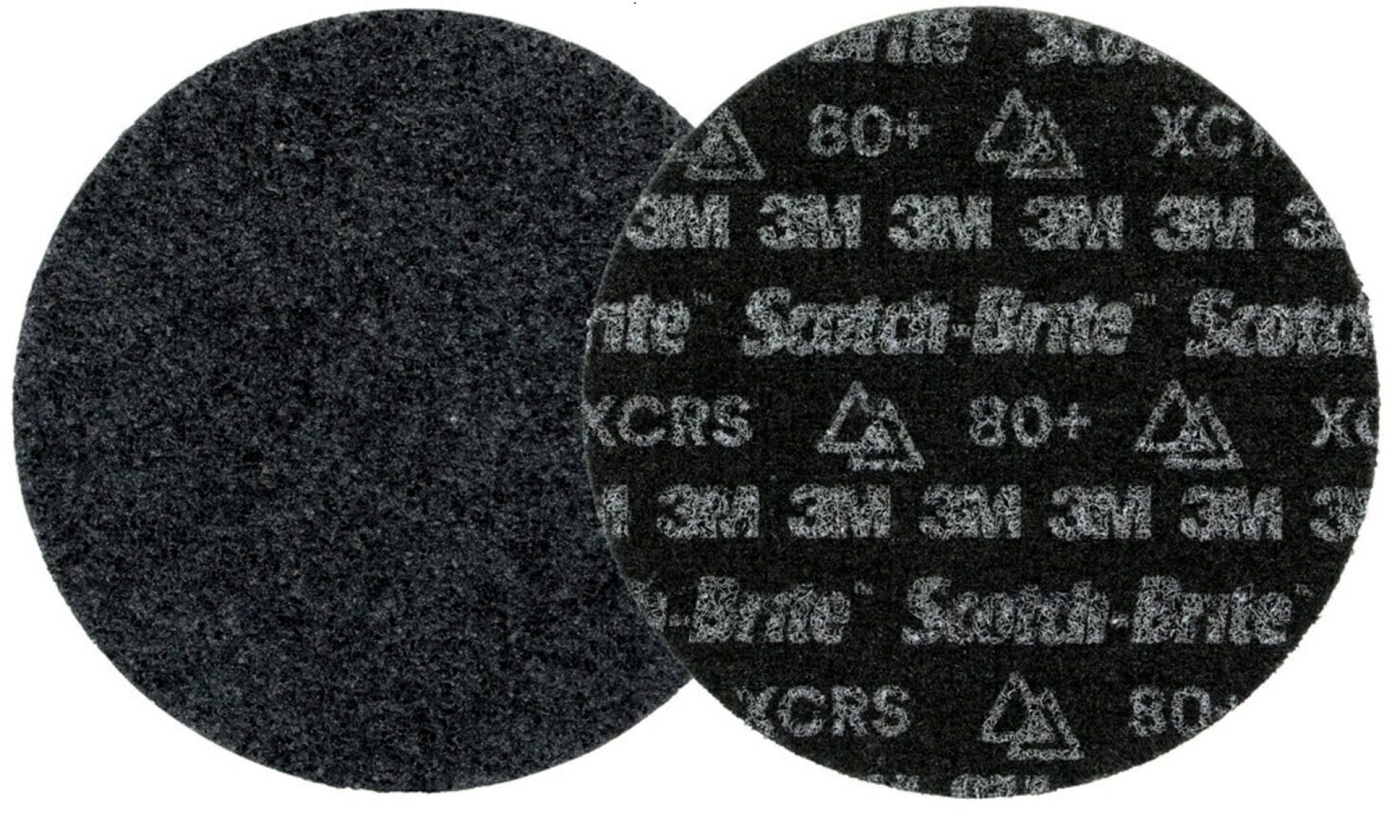 3M™ Scotch-Brite™ HD-DH Präzisions-Vliesscheibe HDDH8883, Ø 100 mm, 80+, K, Sehr grob, Schwarz, 15.000 U./Min., Kletthaftend, Ohne Zentrierloch, Für Abtrags- und Finisharbeiten