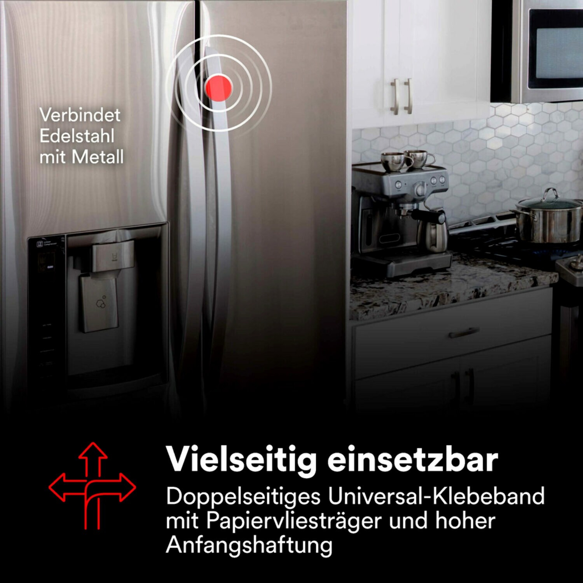 Preview: 3M™ Doppelseitiges Vliesklebeband 56212, 1250 mm x 50 m, 0,12 mm, Transparent, Lösemittelfrei, Für Verklebungen mit hoher Oberflächenenergie