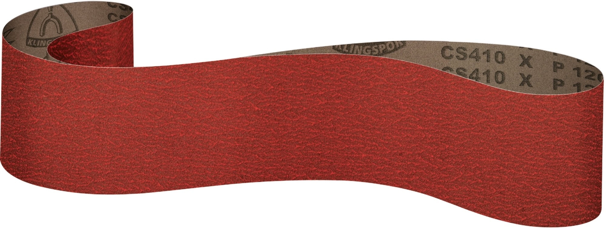 KLINGSPOR CS 410 X Schleifband 53108, 50 mm x 450 mm, P60, A, F4G, Aluminiumkorn, Für universal Metall und Edelstahl Schleifanwendungen