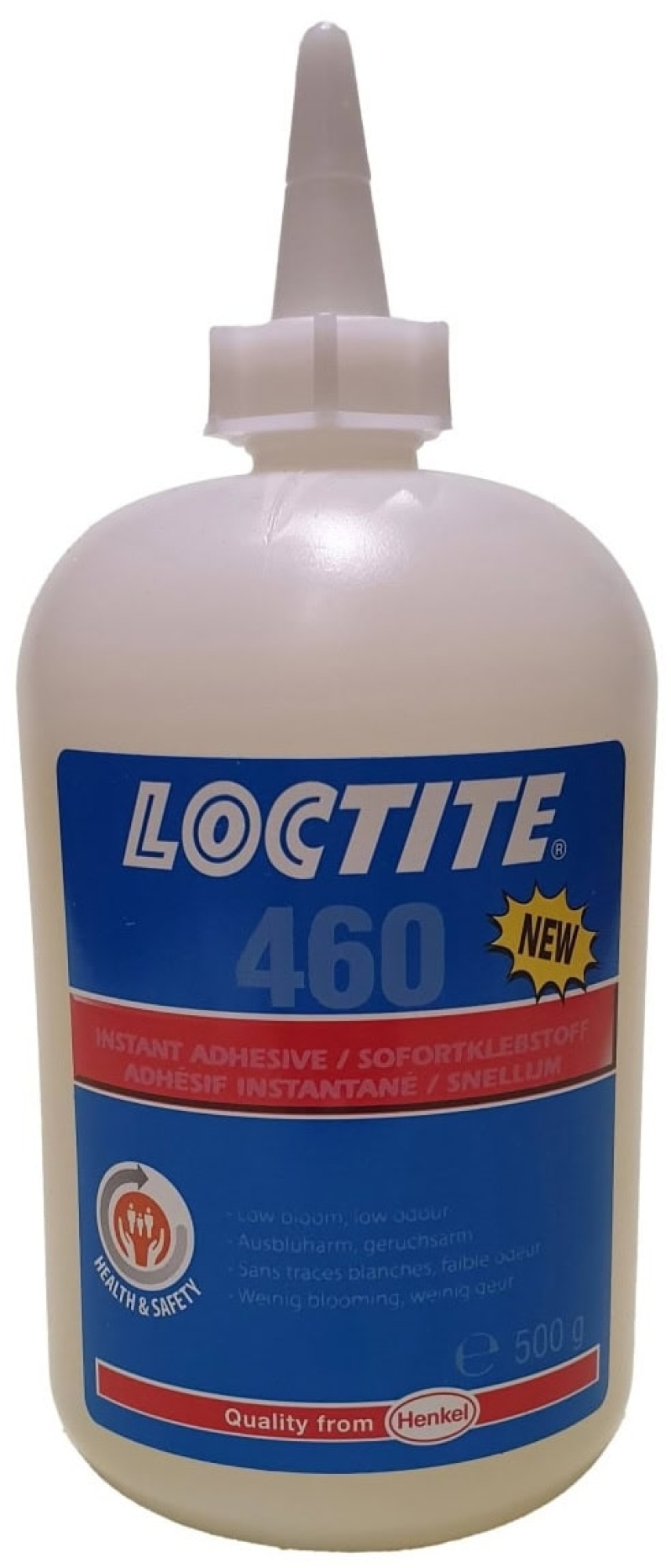 Henkel™ Loctite® 460 Sofortklebstoff, 500 g, Transparent, 142600, Für Kunststoffe, Elastomere und Metalle geeignet
