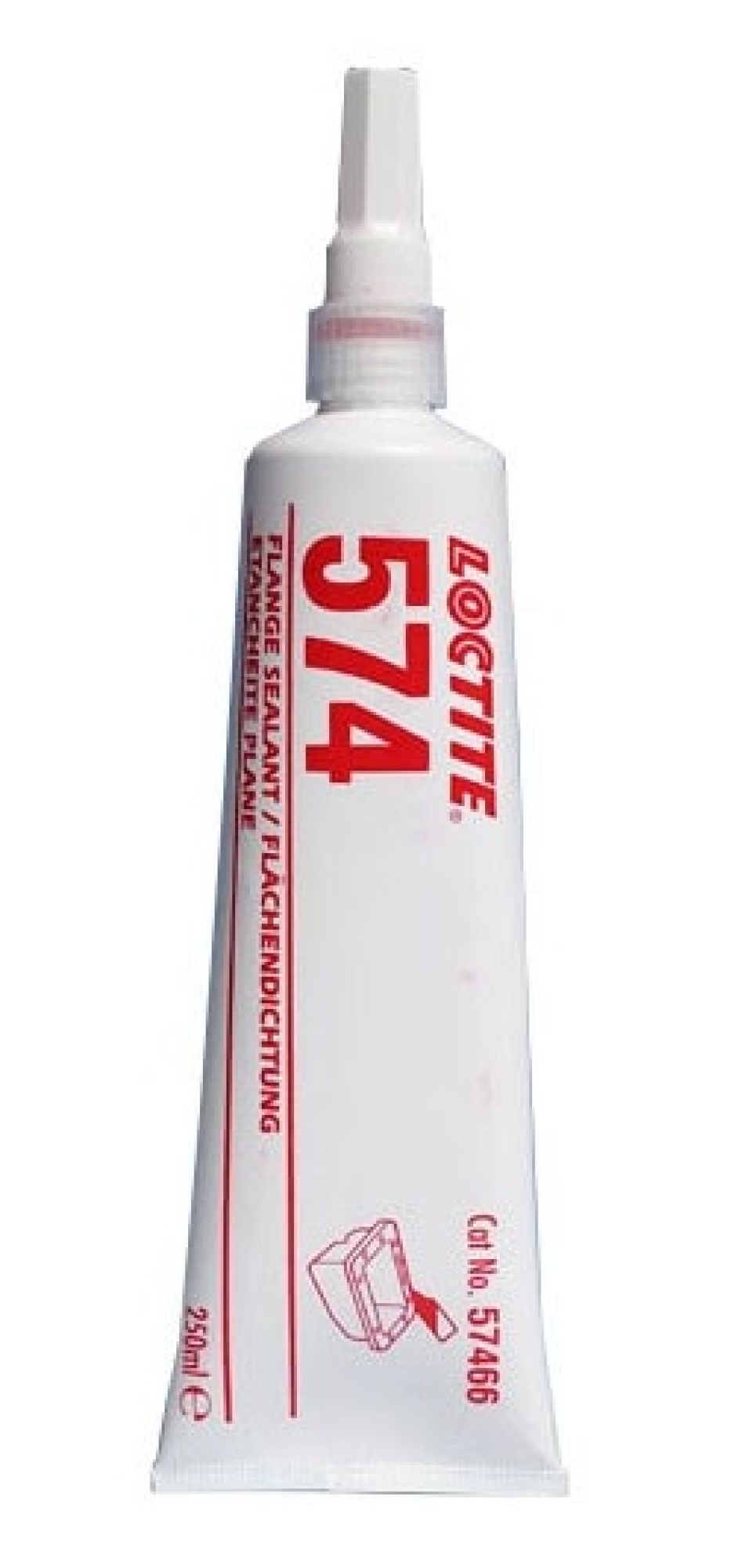 Henkel™ Loctite® 574 Flächendichtung, 250 ml, Orange, Mittel, 231561, Für verwindungssteife Flanschverbindungen